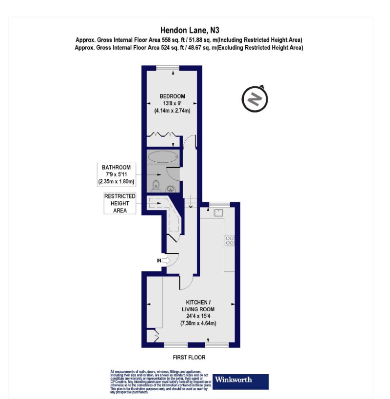54, Hendon Lane, London floorplan