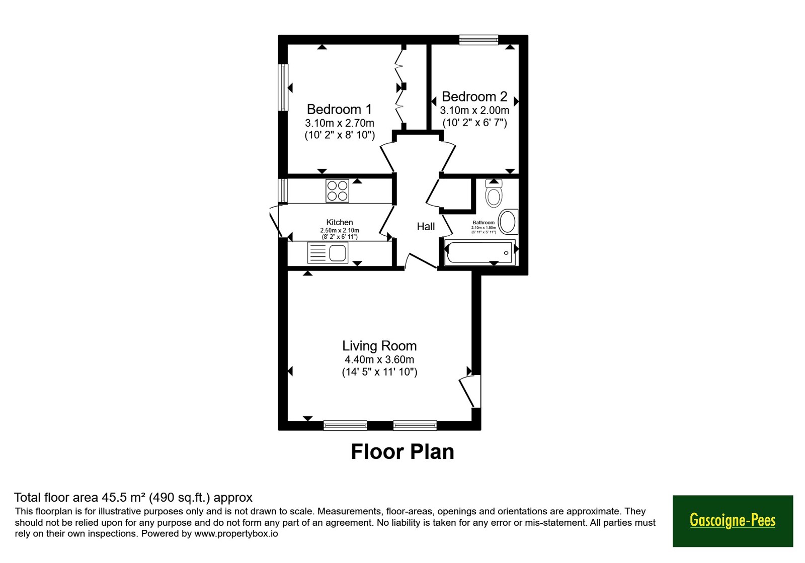 5, Oaklands, Hook floorplan