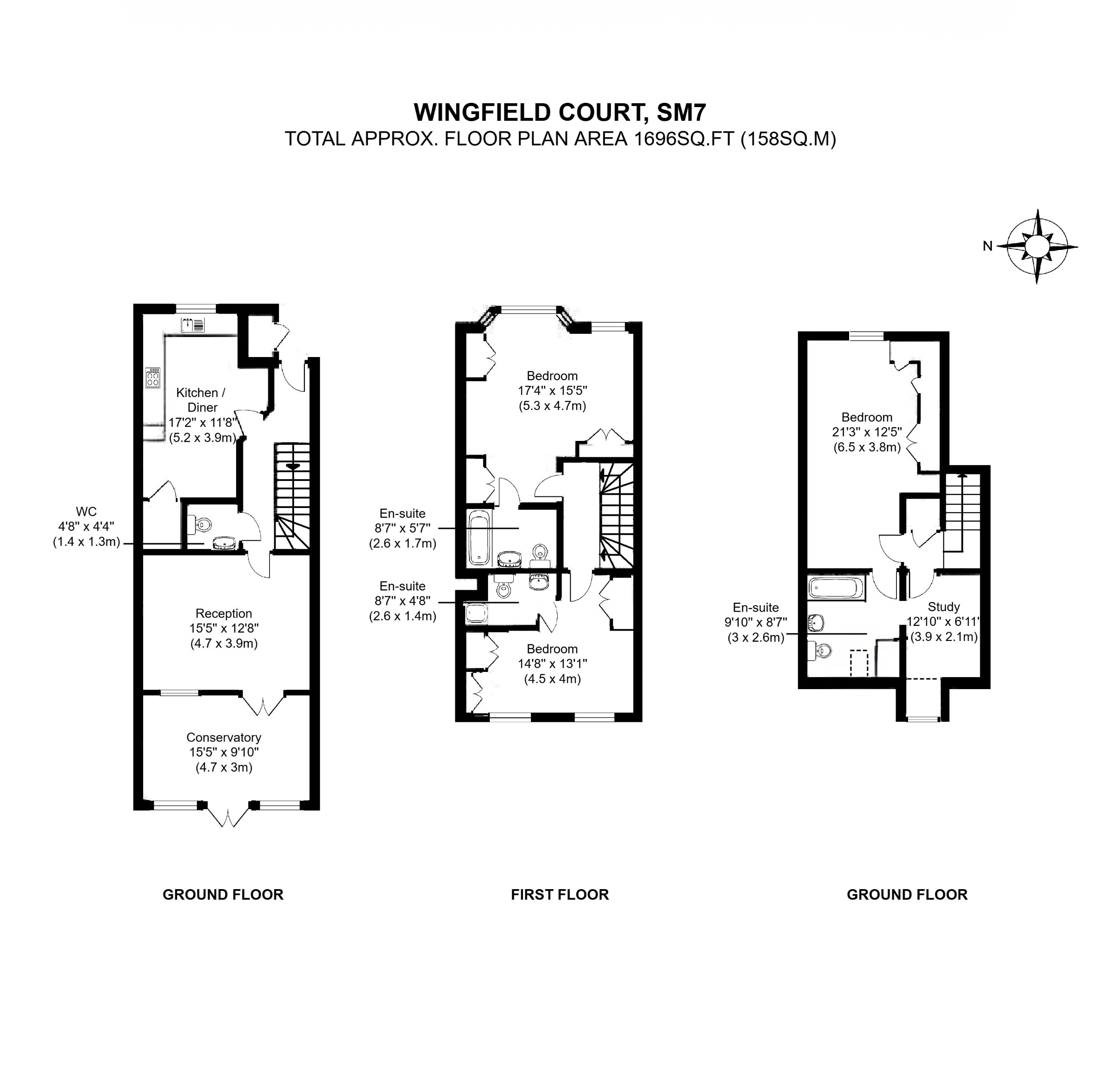 11, Wingfield Court, Banstead floorplan