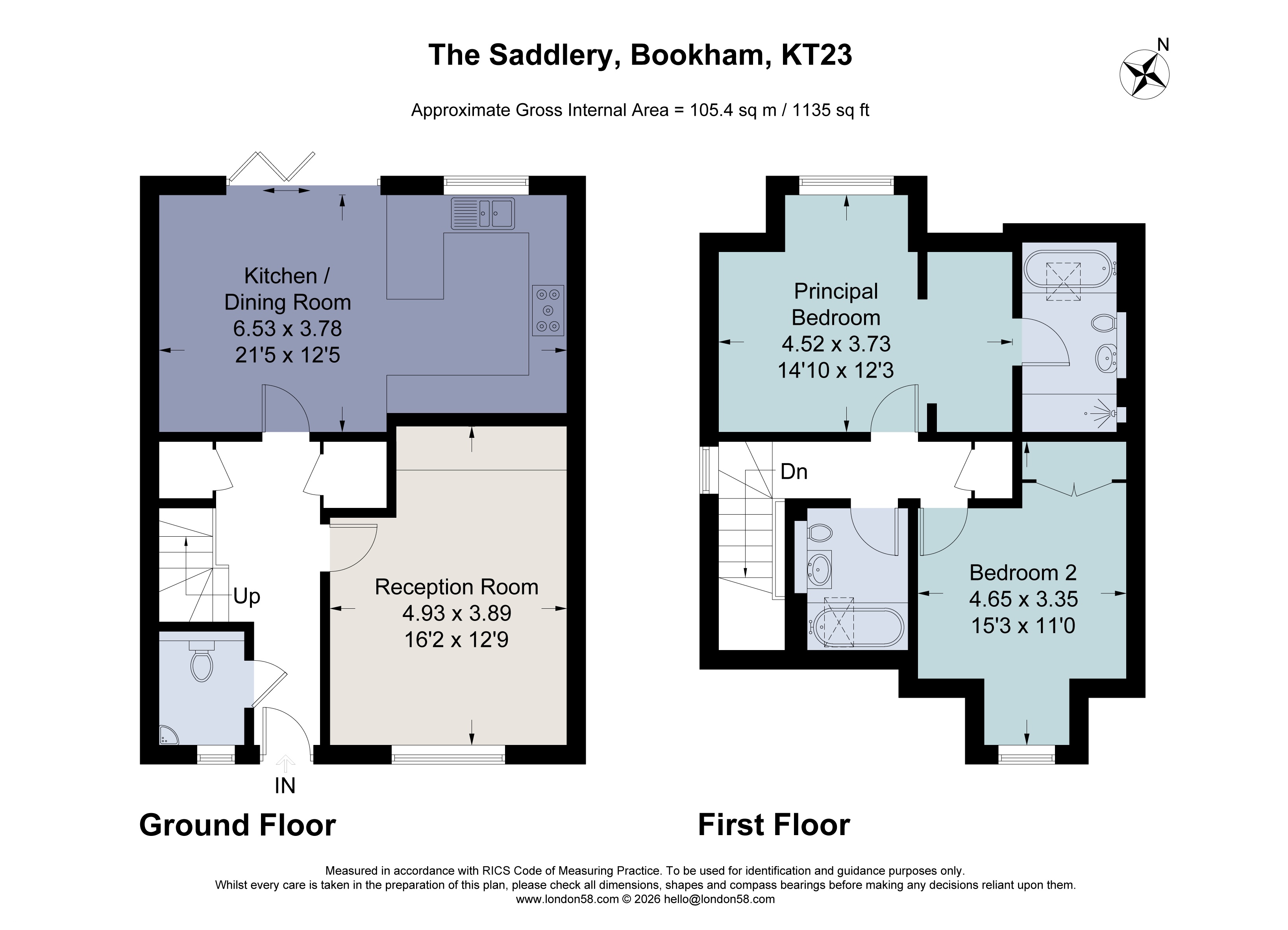 17, The Saddlery, Leatherhead floorplan