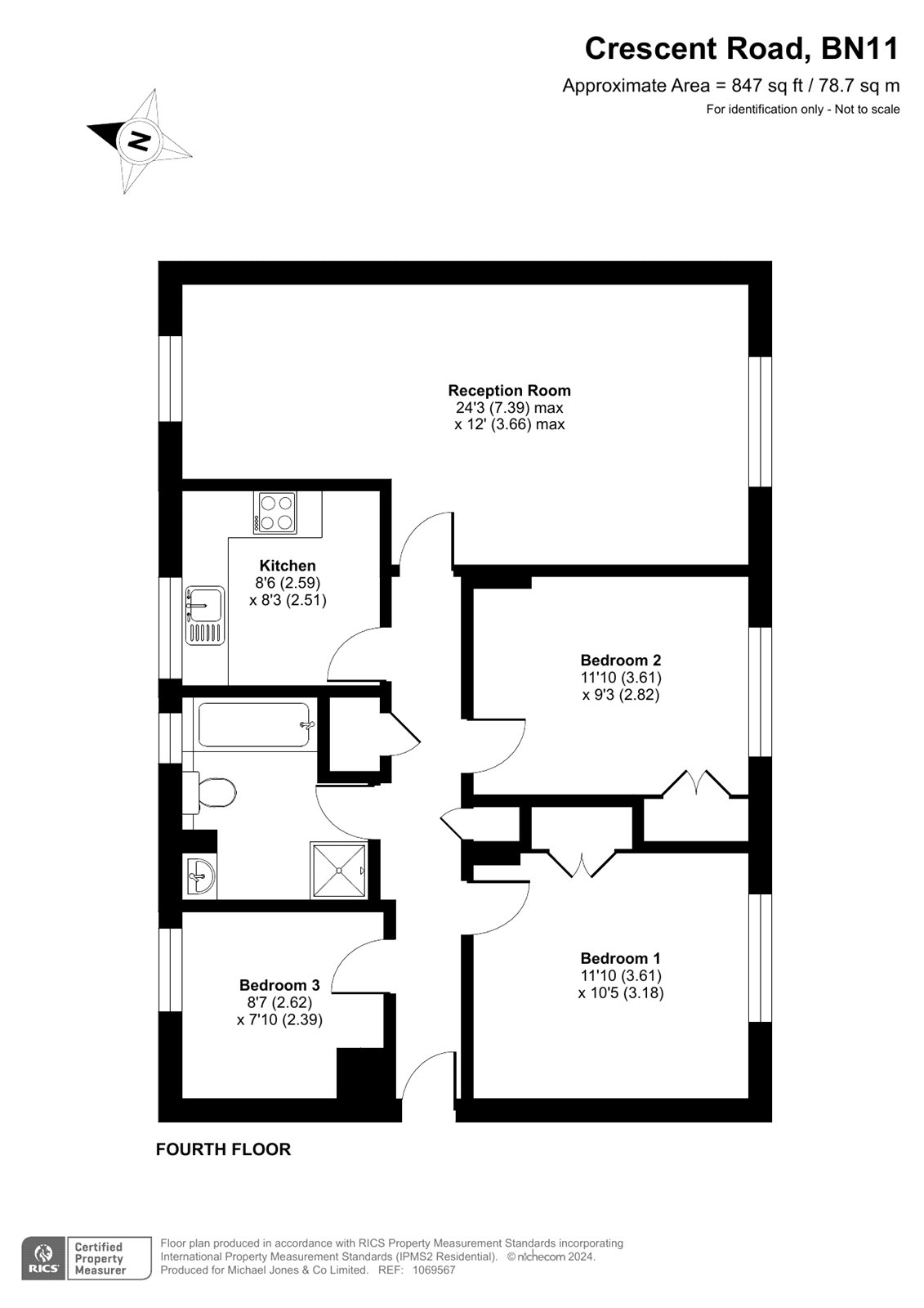 15 Westbrooke Court,, Crescent Road, West Sussex floorplan