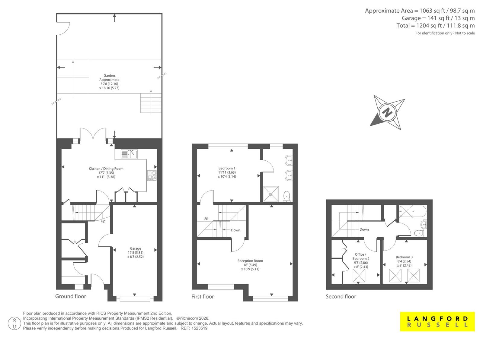 15, Rolvenden Gardens, Bromley floorplan