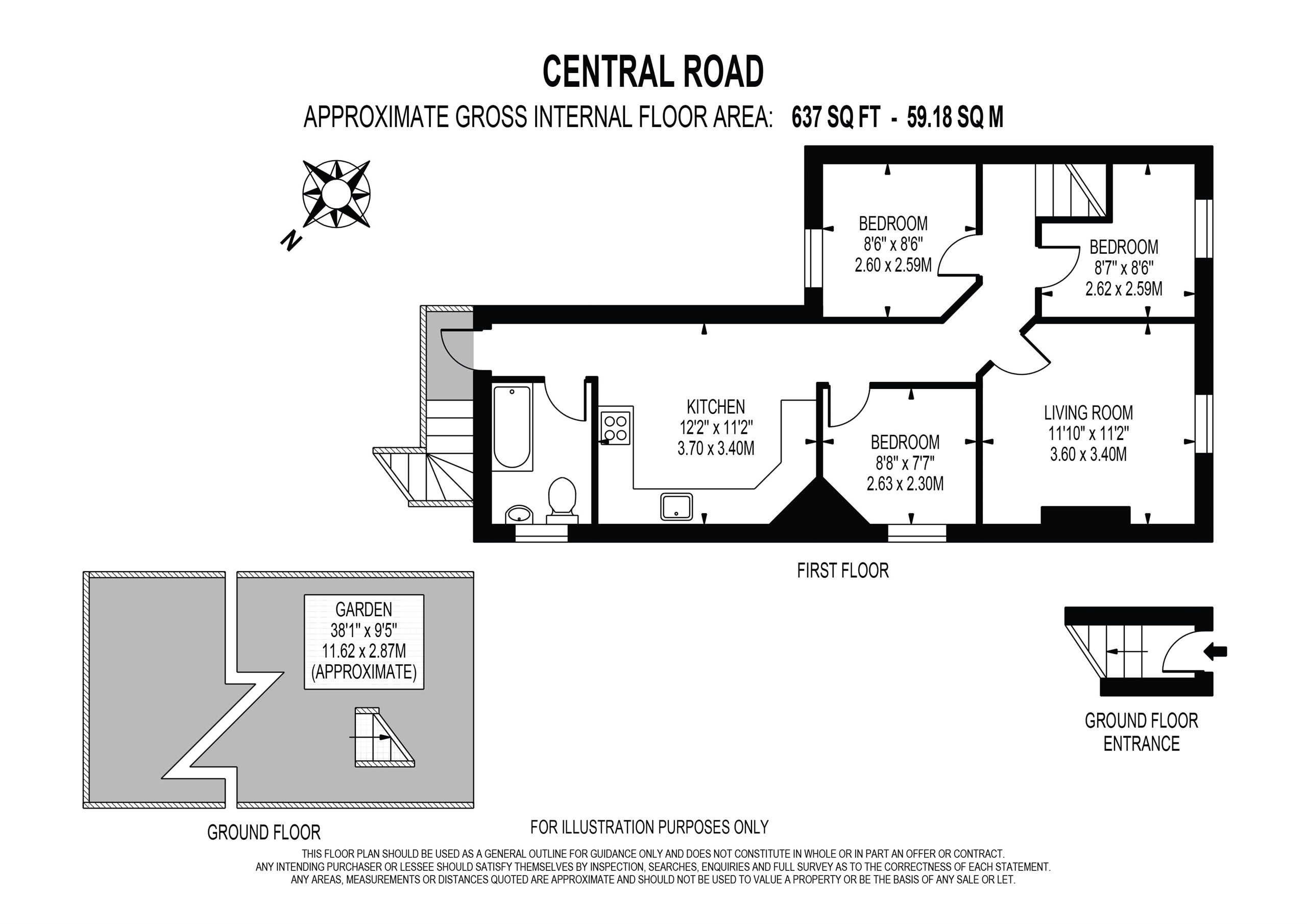 236, Central Road, Morden floorplan