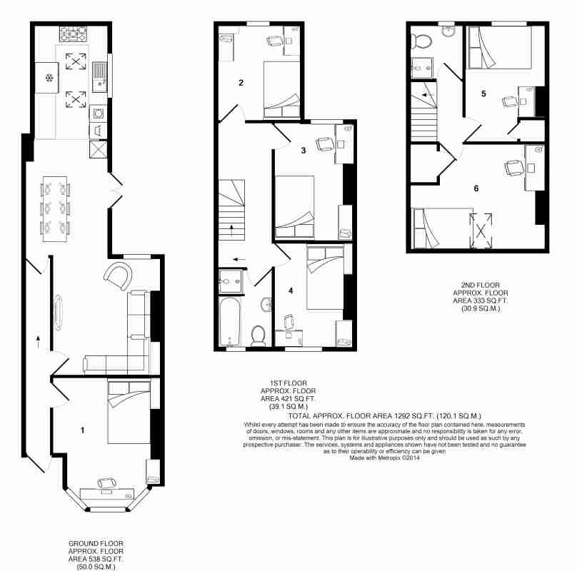 86, Kimbolton Avenue, Nottingham floorplan