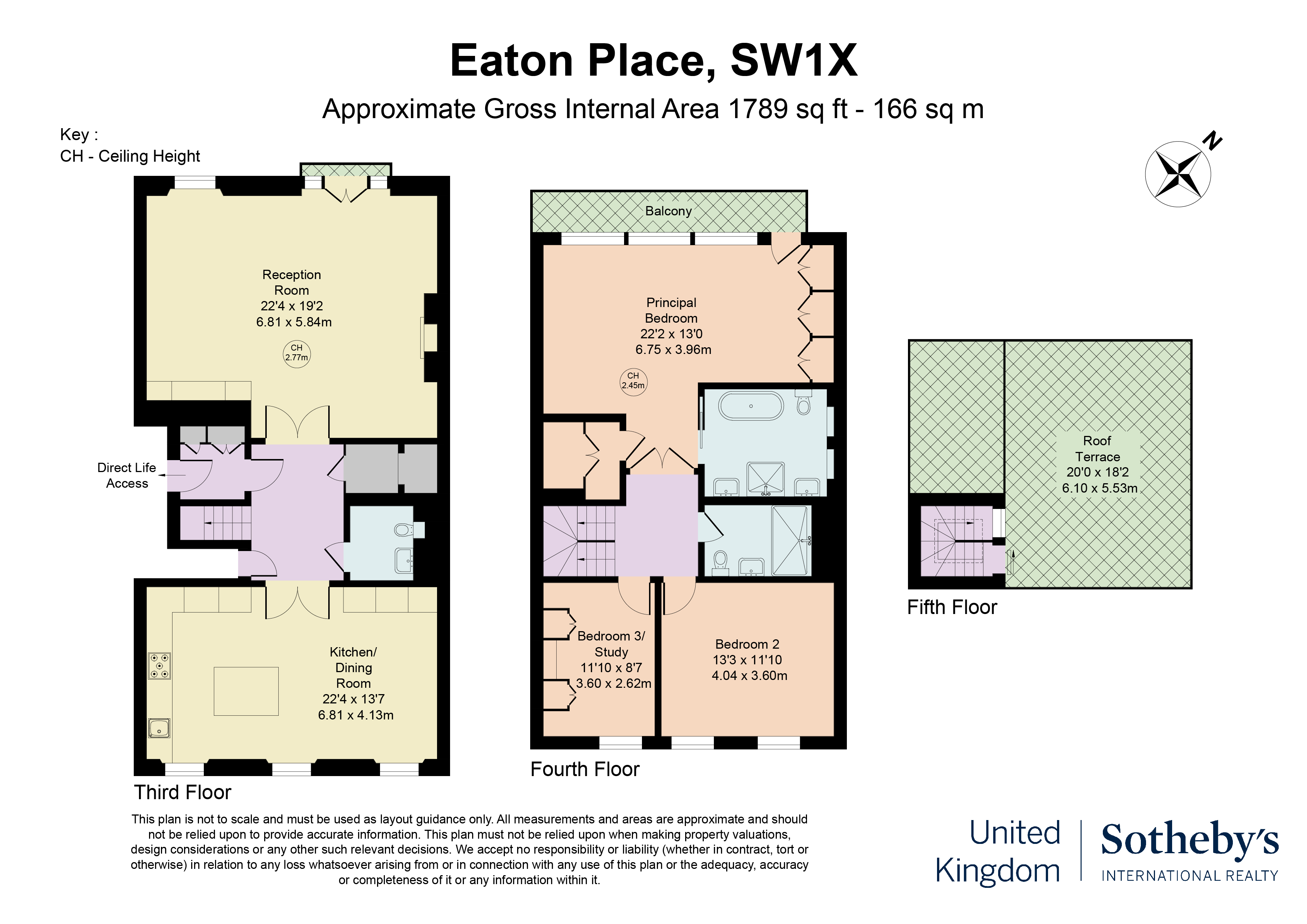 3, 19 Eaton Place, London floorplan