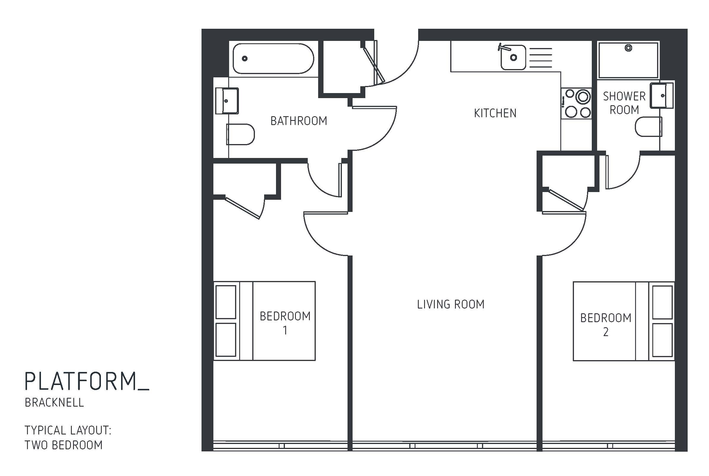 2 Bedrooms Flat to rent in Market Street, Bracknell, Berkshire RG12