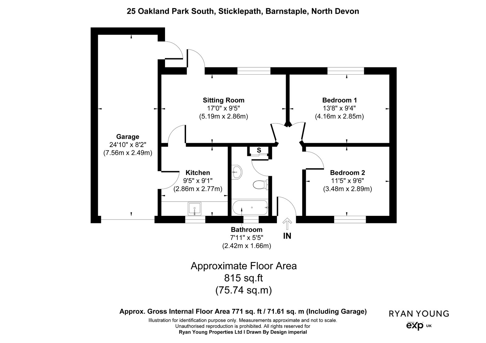 25, Oakland Park South, Barnstaple floorplan
