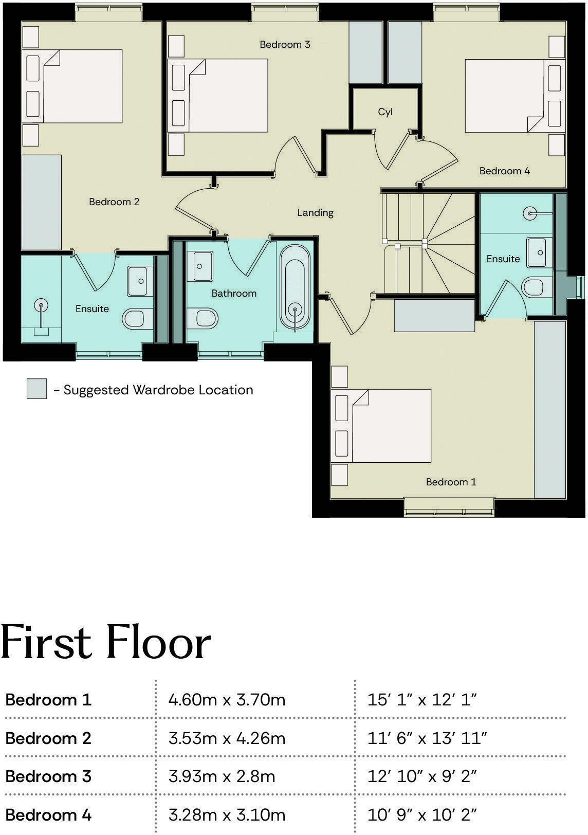 Plot 411 Haxby, Rawcliffe Road, Goole floorplan