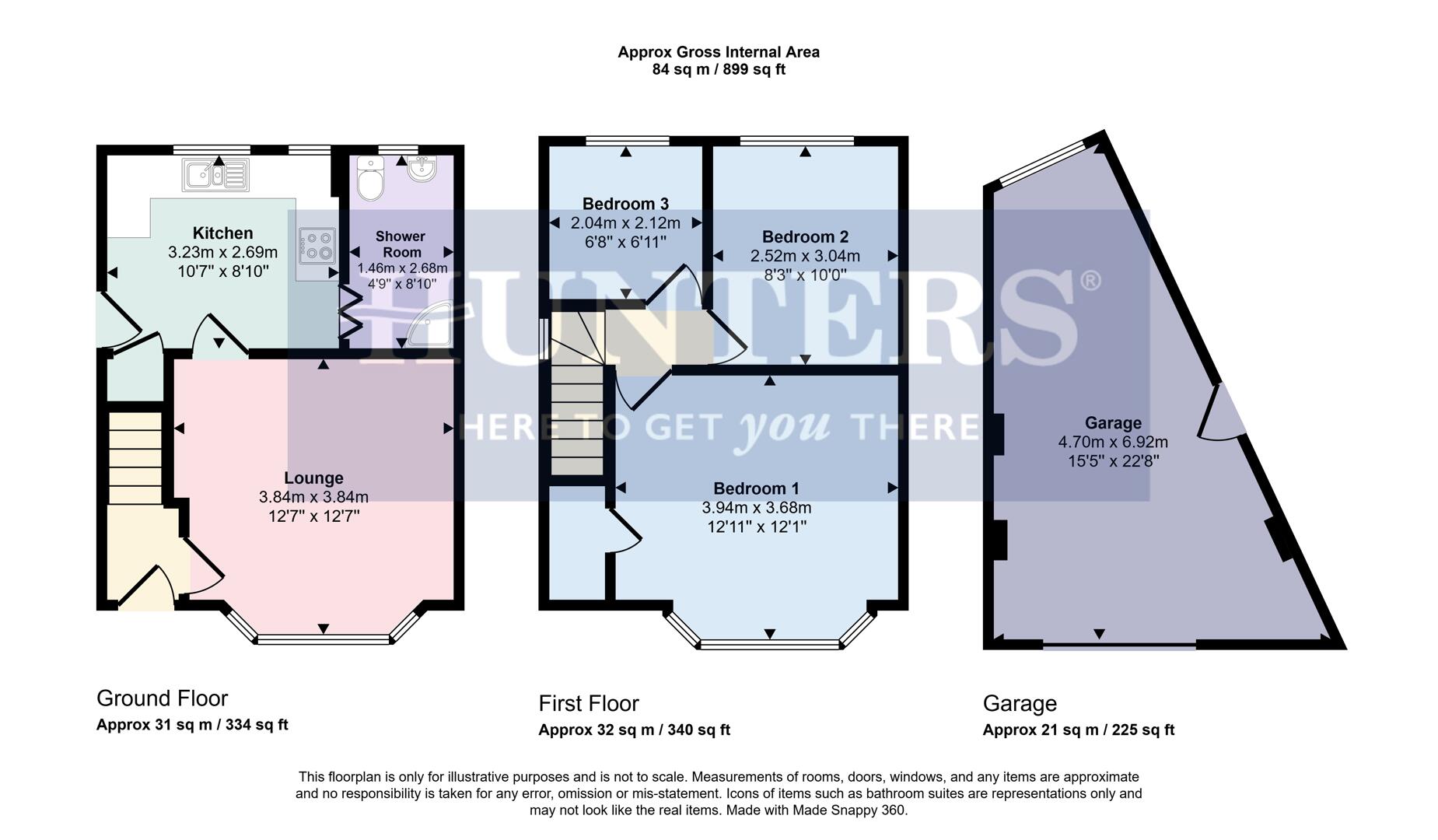2, The Crescent, Wigston floorplan