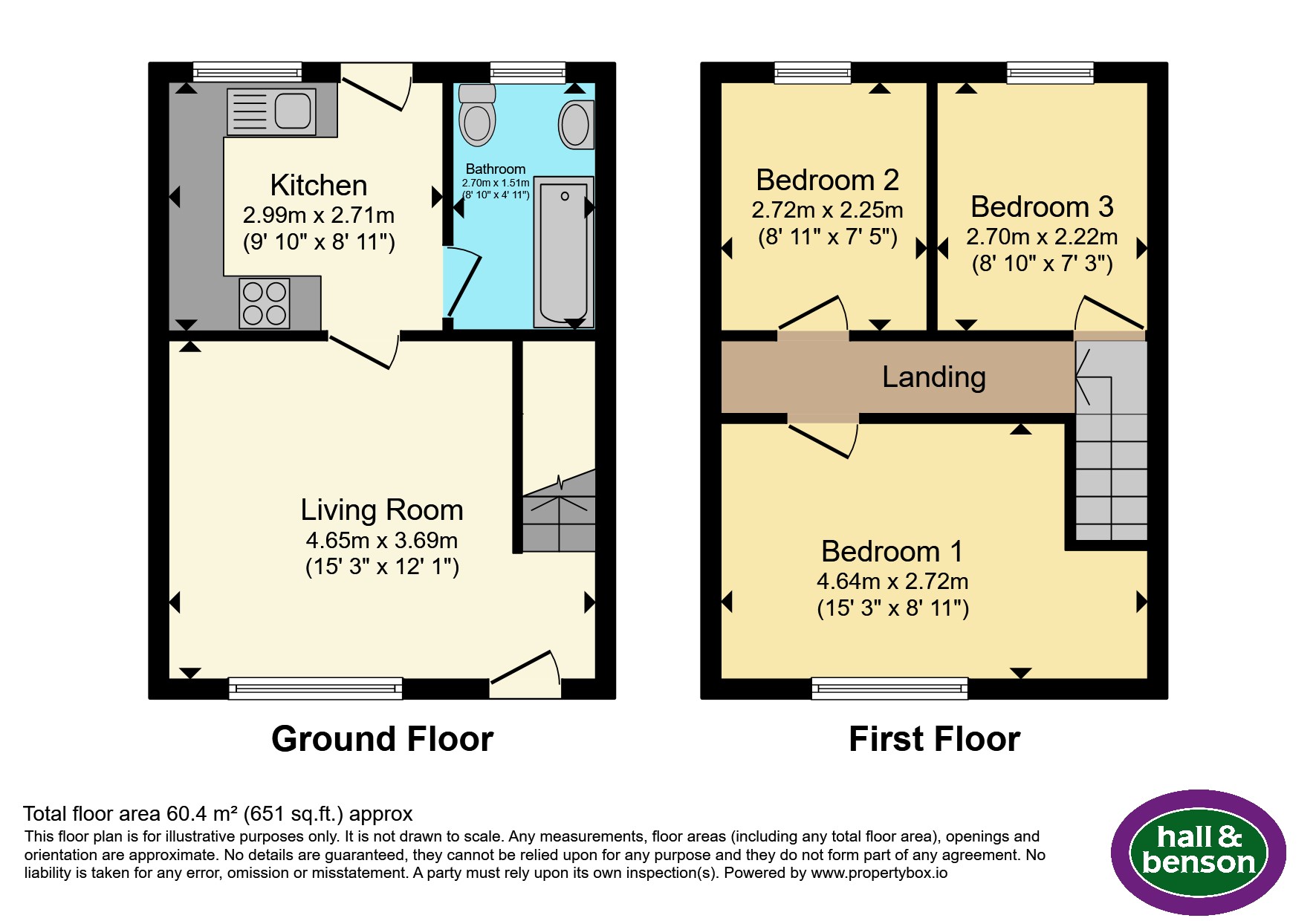 61, Pool Close, Nottingham floorplan