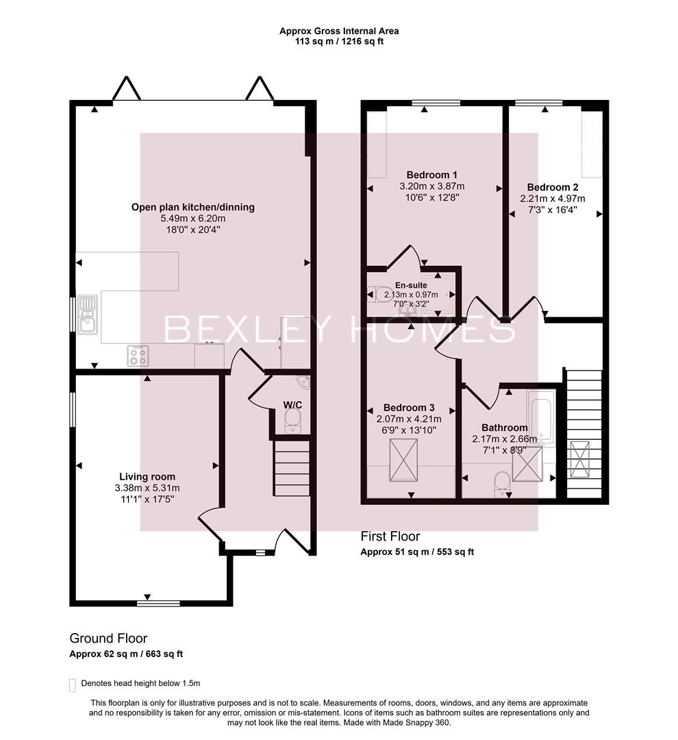 55B, Little Birches, Sidcup floorplan