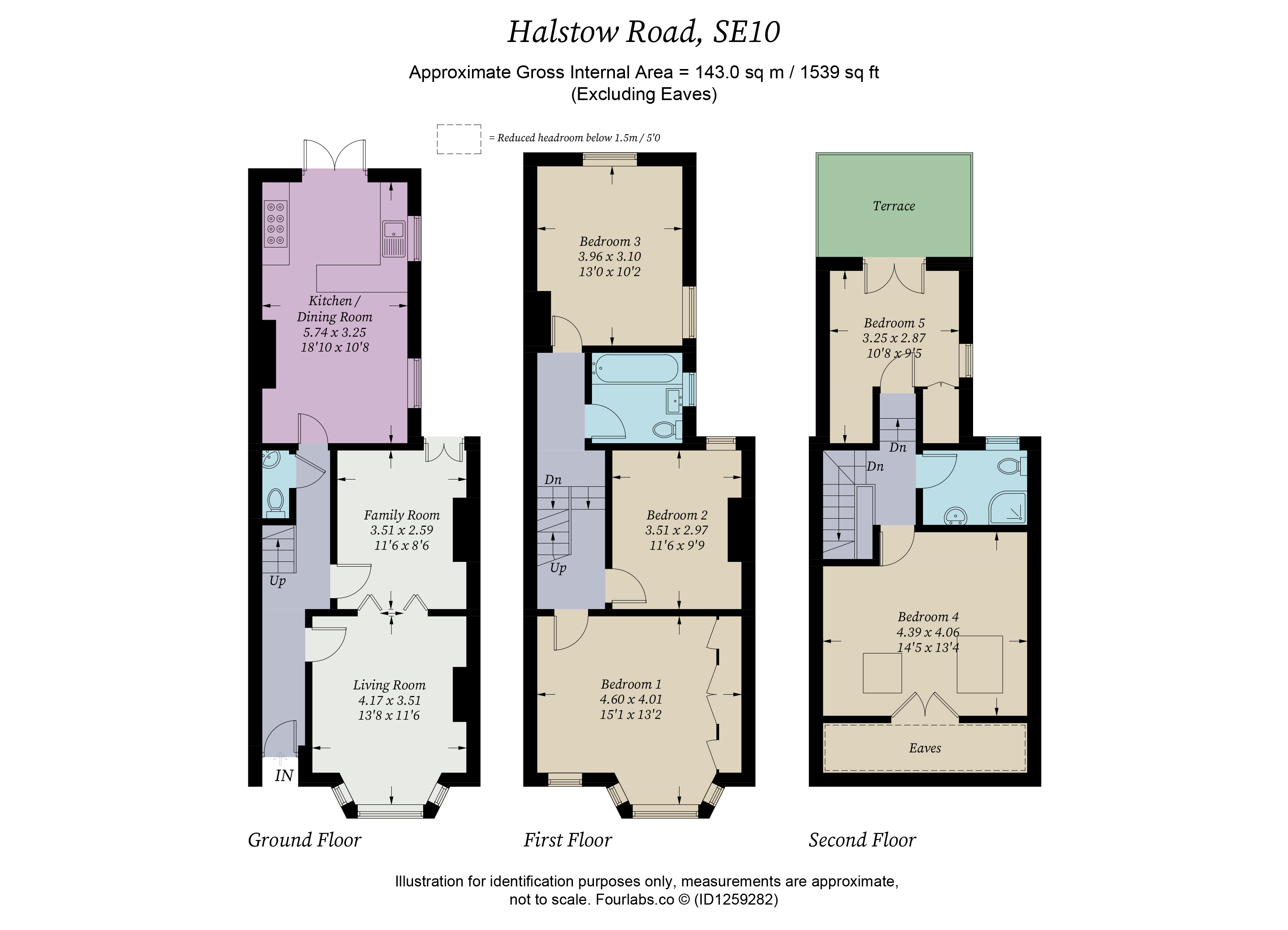 40, Halstow Road, London floorplan