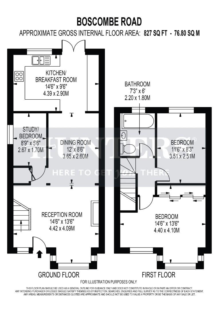95, Boscombe Road, Worcester Park floorplan