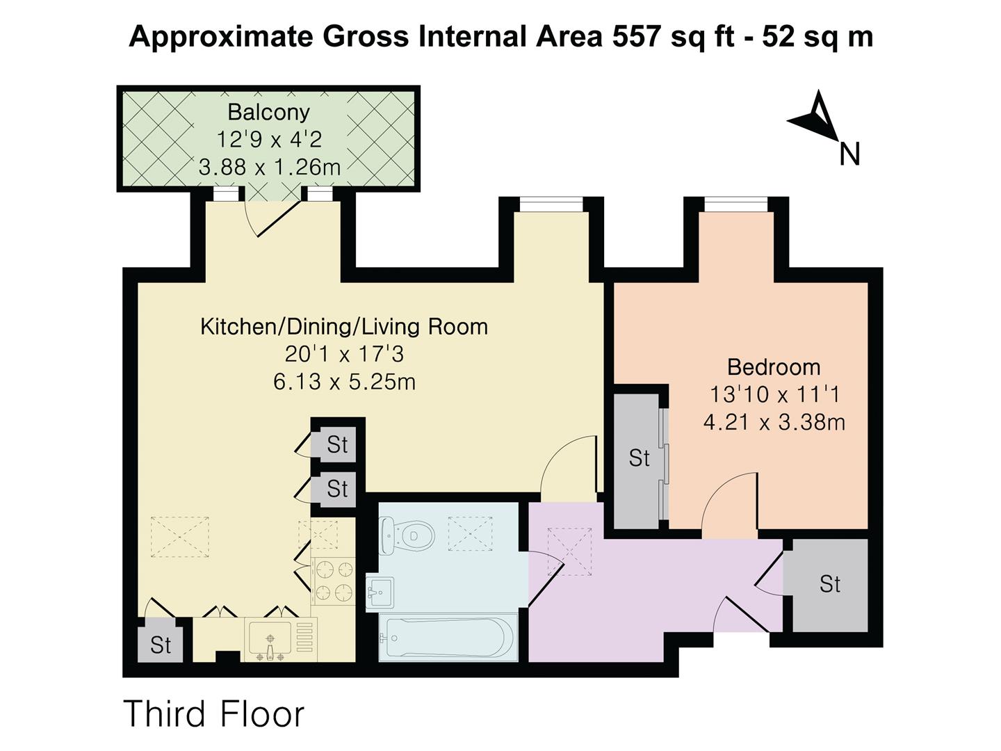 Flat 11, Maven Court, 1, Sudbury Hill, Harrow floorplan