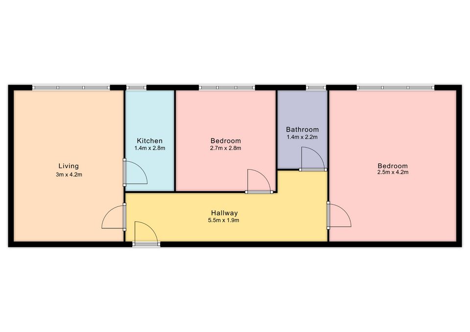 Flat 12a - Acton House, London floorplan