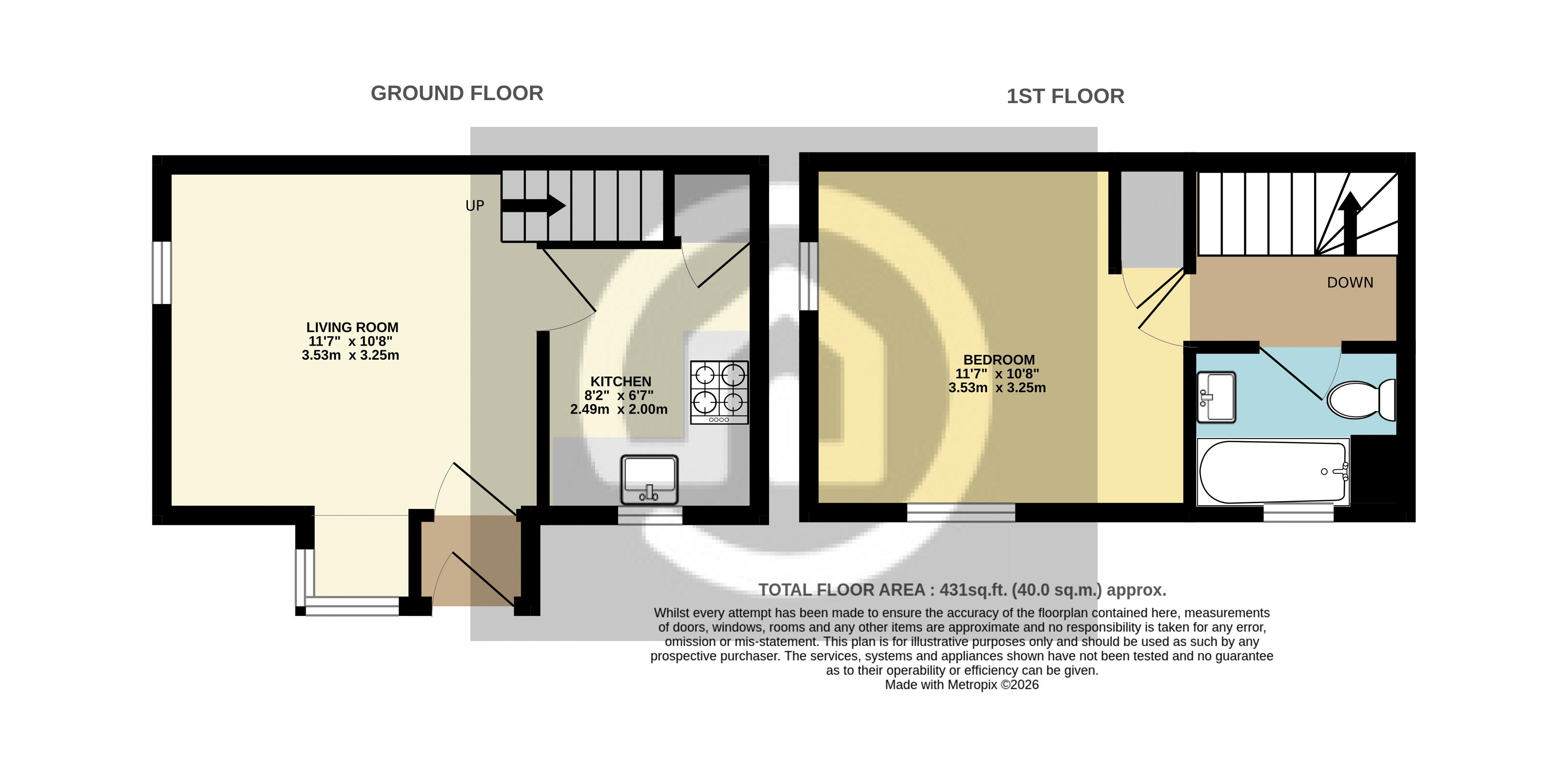 38, Honeysuckle Way, Bedford floorplan