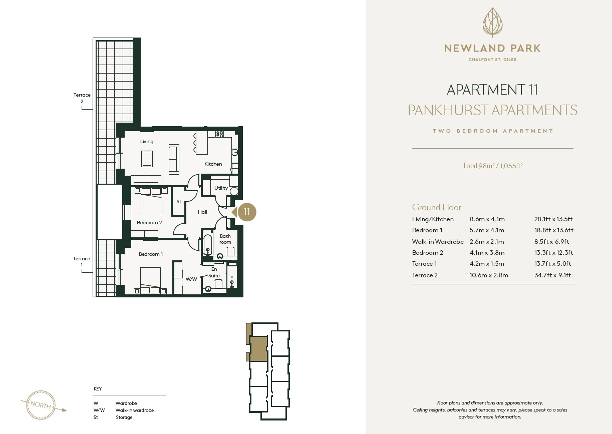 Apartment 1 Pankhurst, Newland Park, Gorelands Lane, Chalfont St. Giles floorplan