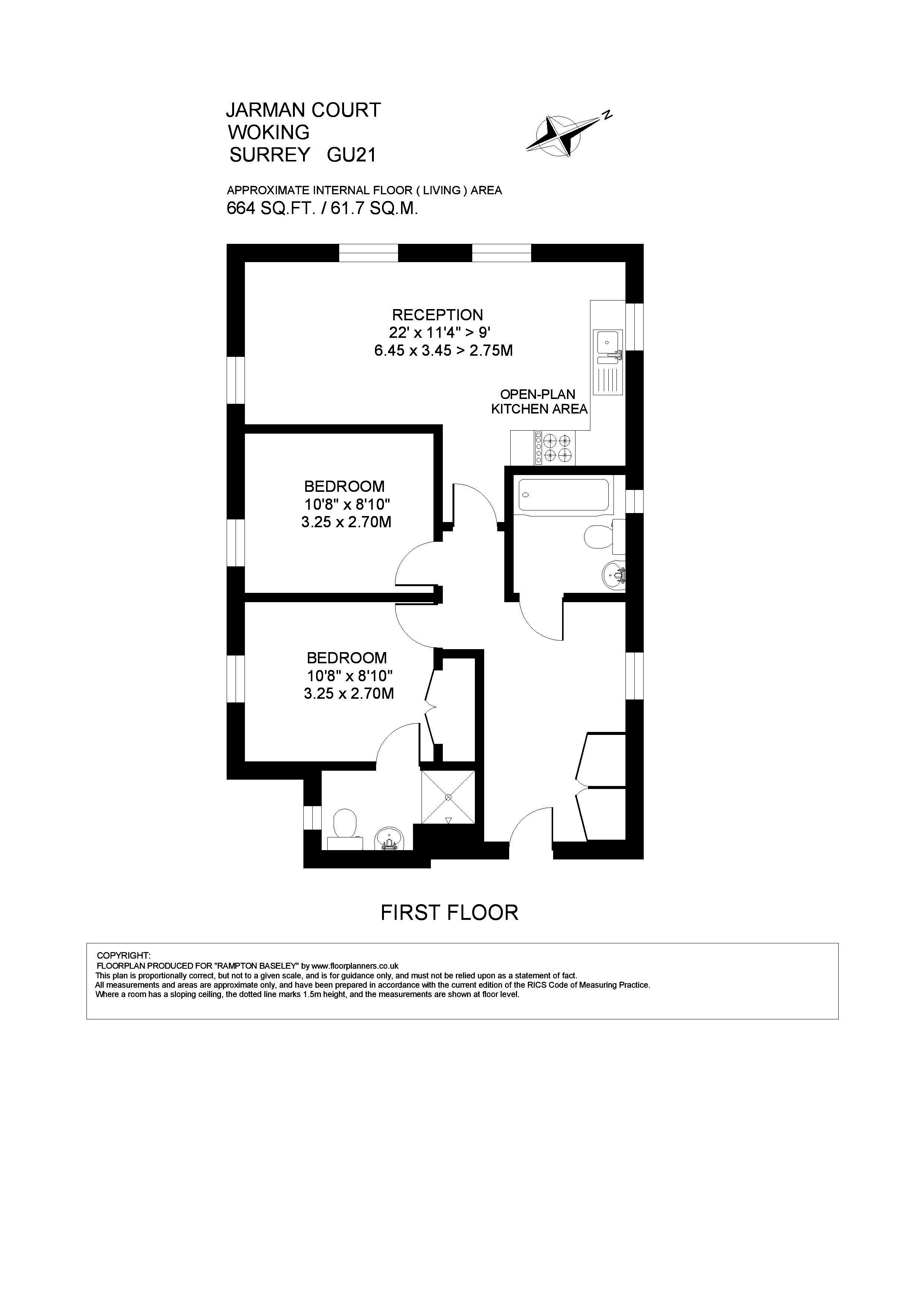 2 Bedrooms Flat to rent in Maybury Road, Woking GU21