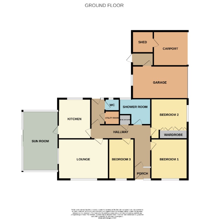Maddison Lane, Partney PE23, 3 bedroom detached bungalow for sale