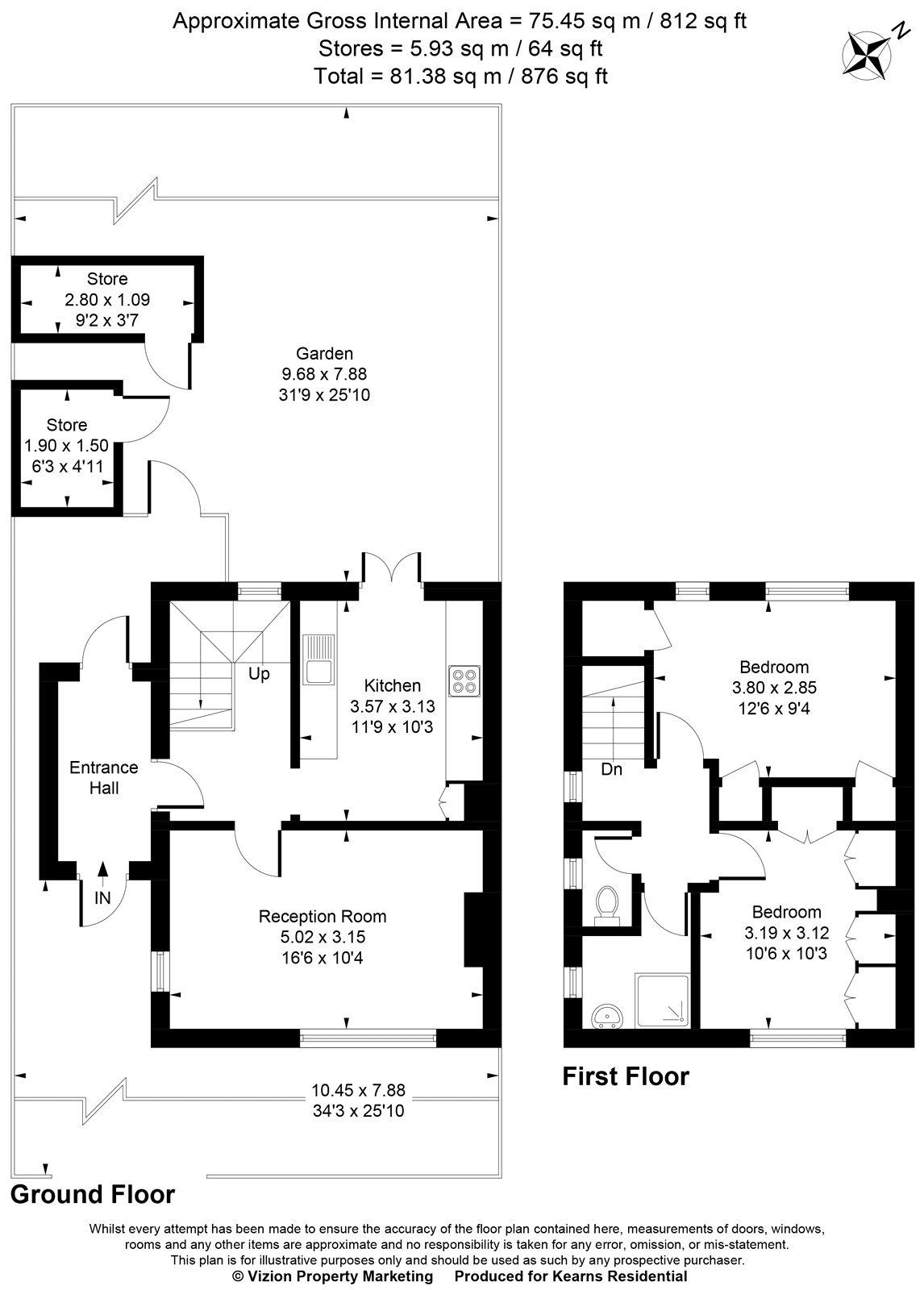9, St. Nicholas Close, Uxbridge floorplan