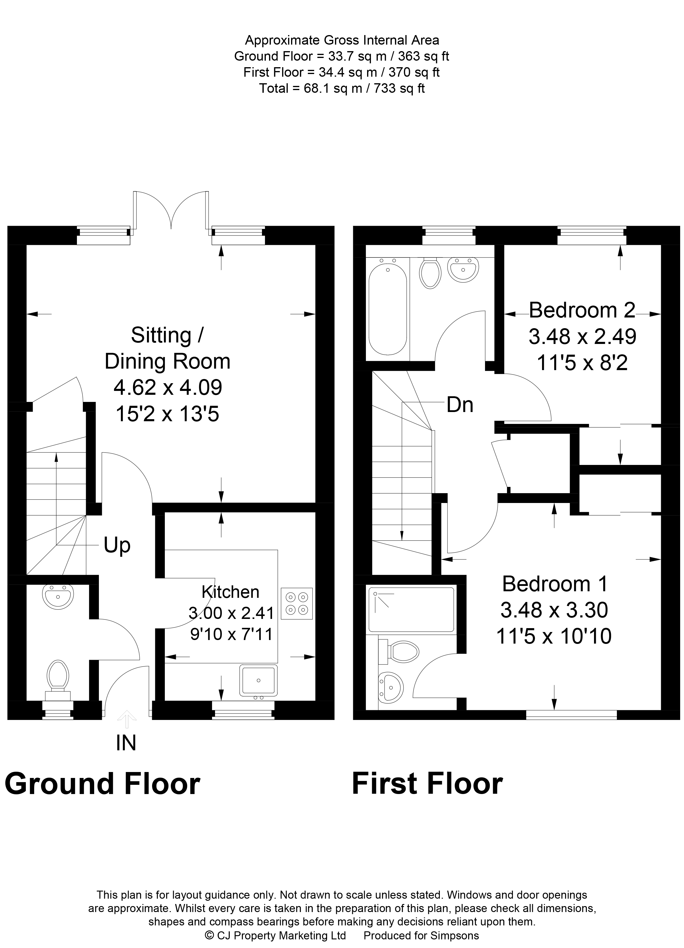 2 Bedrooms Semi-detached house for sale in Beaker Place, Milton, Milton OX14