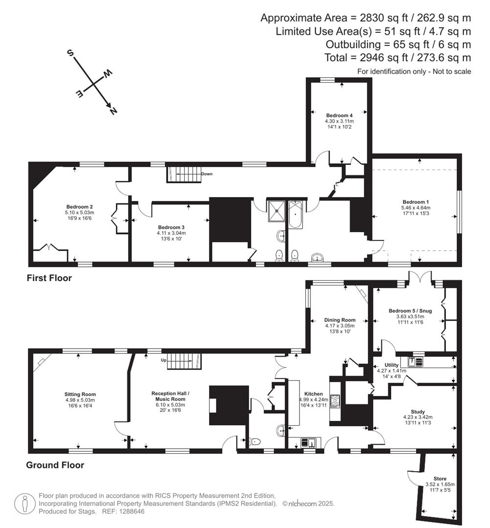 The Old House, North Street, Crewkerne floorplan