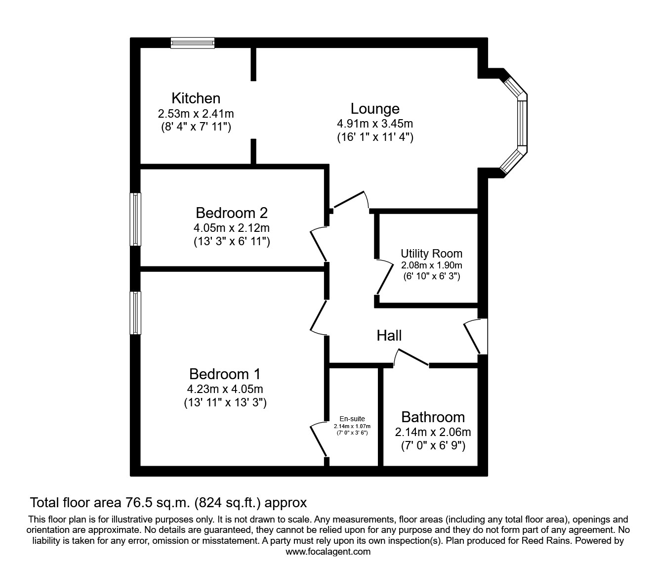 Blackpool Old Road, PoultonLeFylde, Lancashire FY6, 2 bedroom flat to