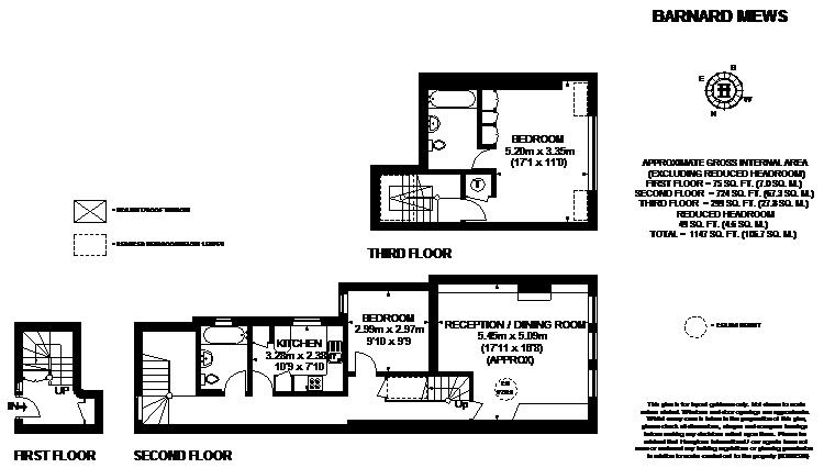 2 Bedrooms Flat to rent in Barnard Mews, London SW11