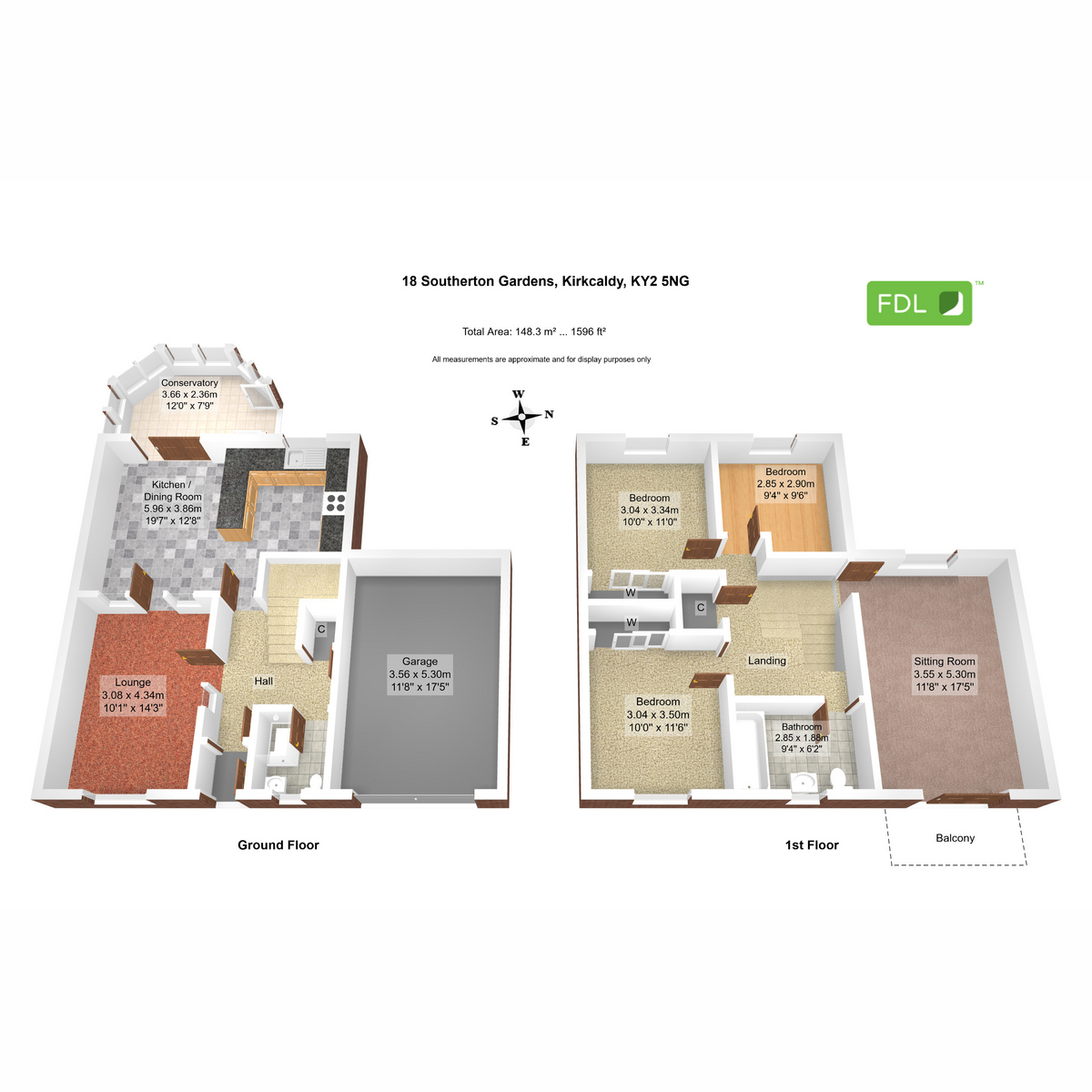 18, Southerton Gardens, Kirkcaldy floorplan