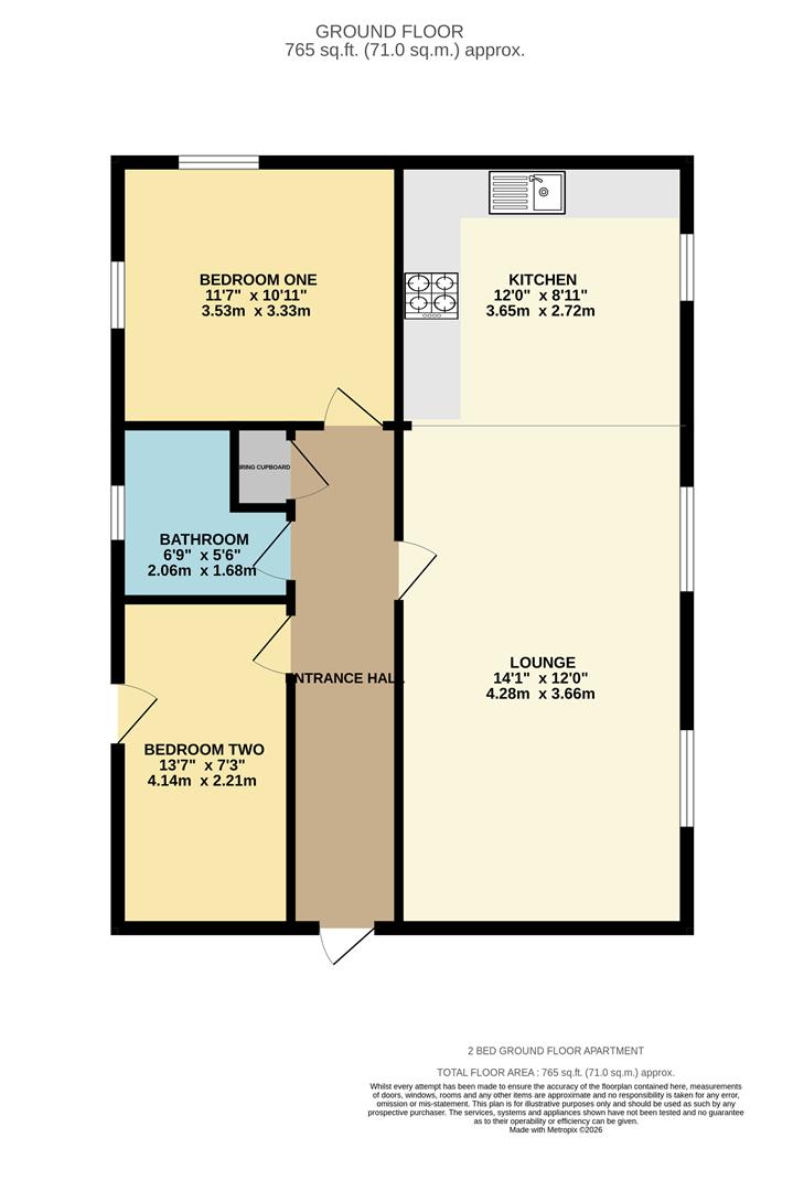 17, Bakers Mews, Preston floorplan
