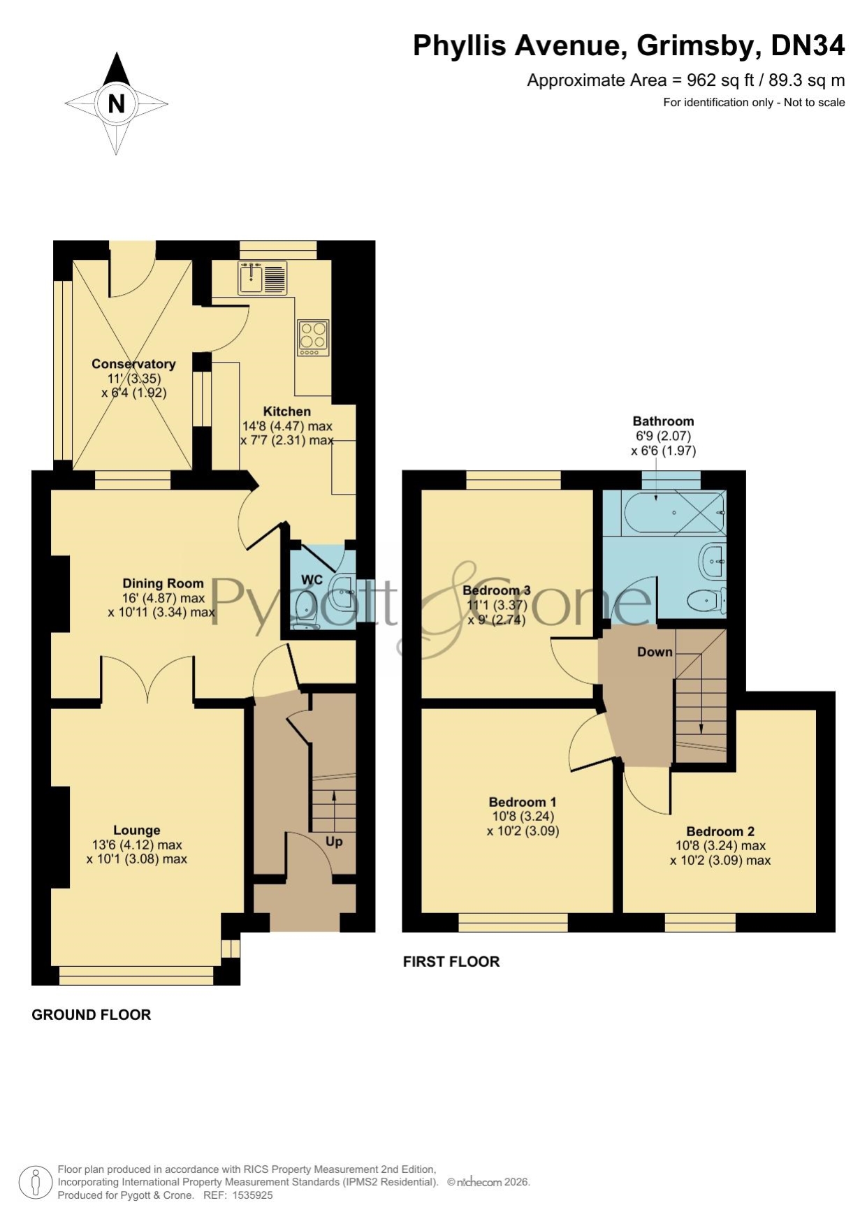 Phyllis Avenue, Grimsby floorplan
