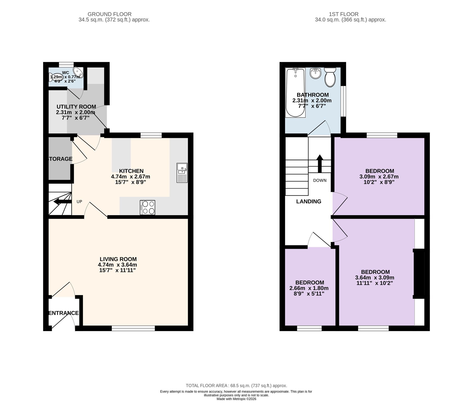 45 Mersey Street, Preston floorplan