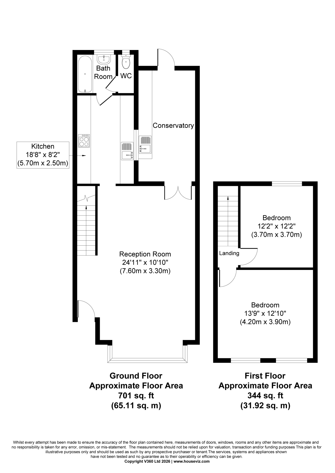 38 Blenheim Road, London floorplan