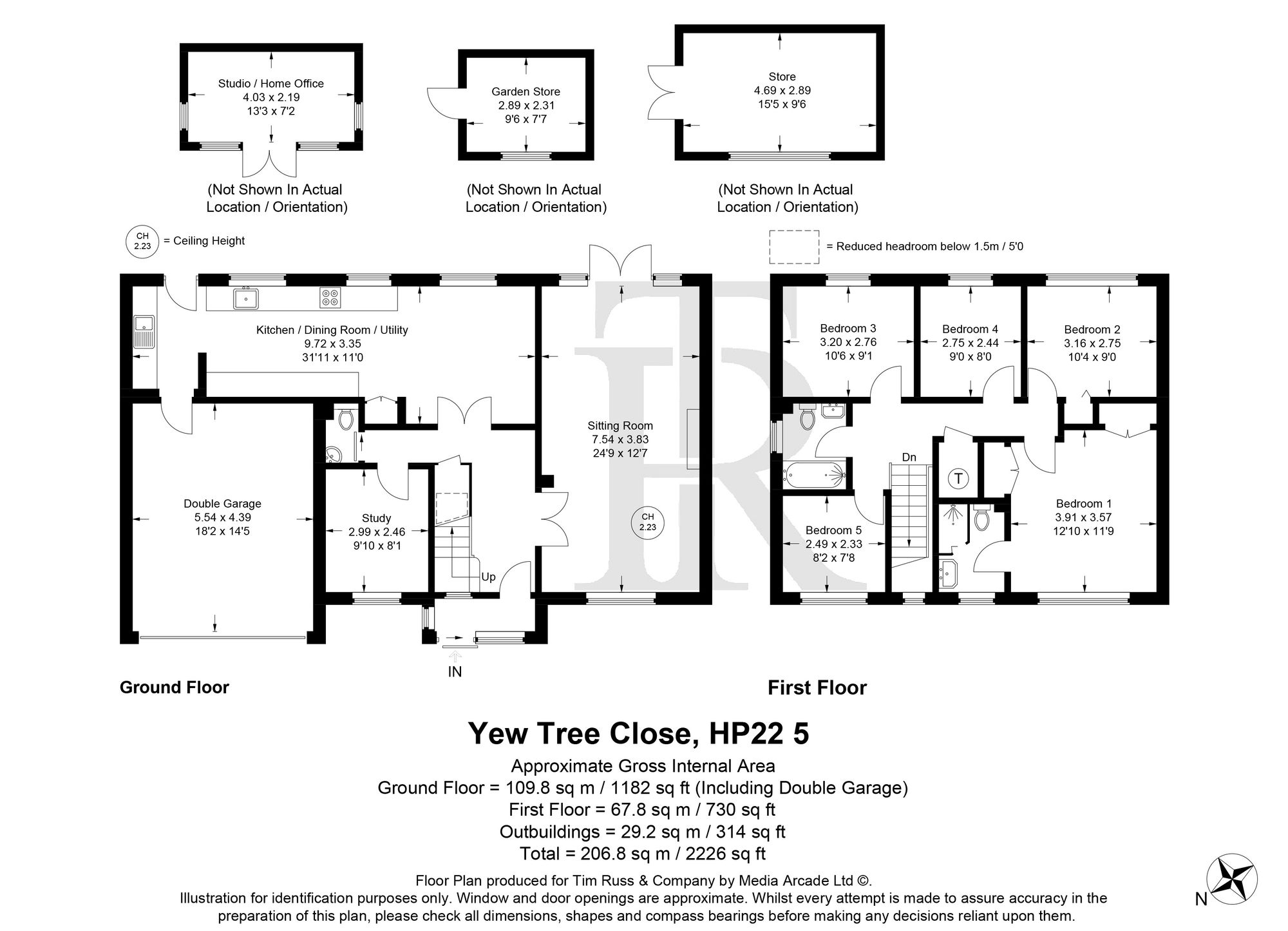 1 Yew Tree Close, Aylesbury floorplan