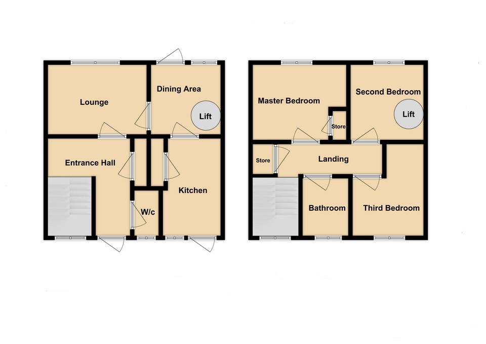 53, Cleveland Place, Peterlee floorplan