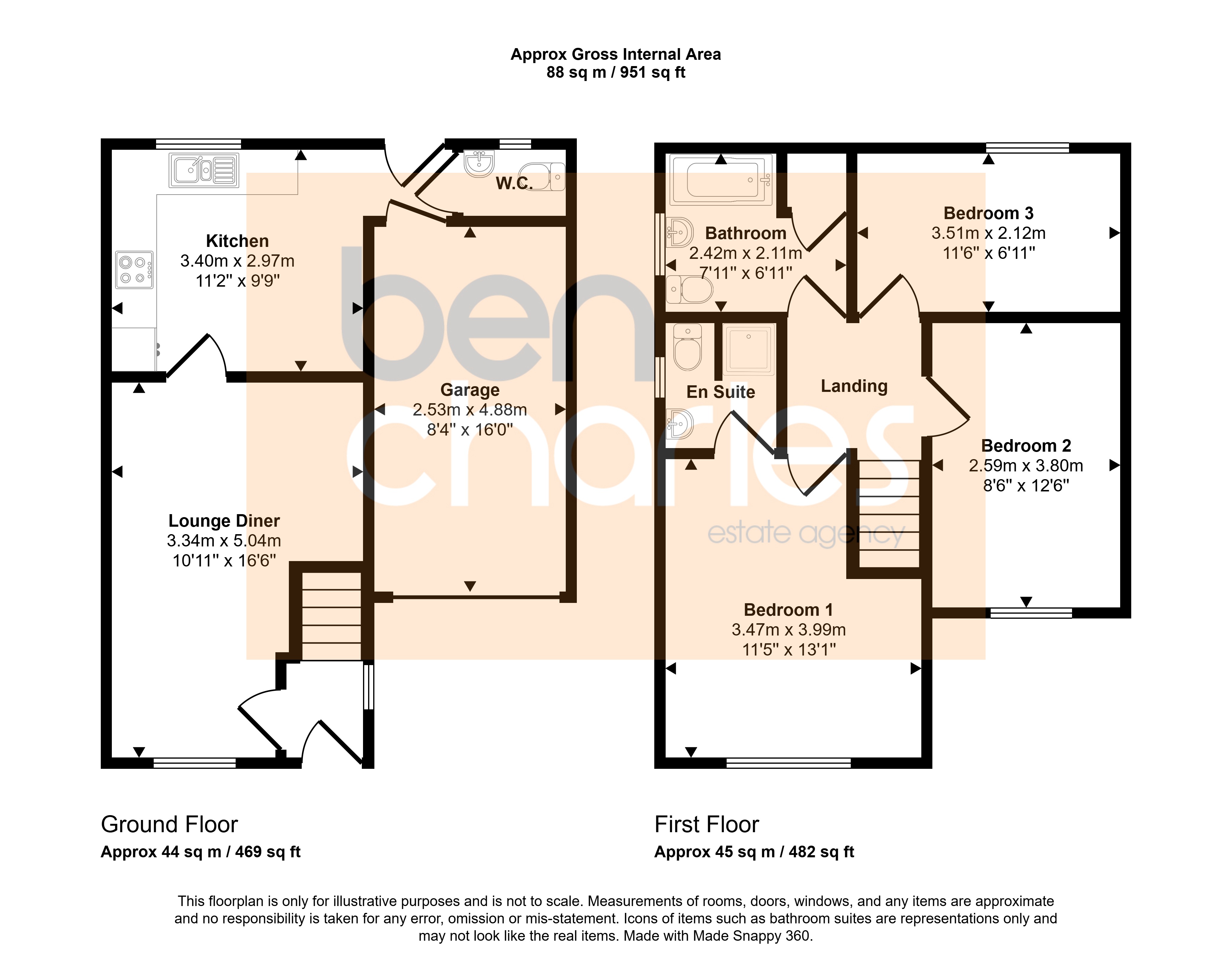 2, Balmoral Drive, Durham floorplan