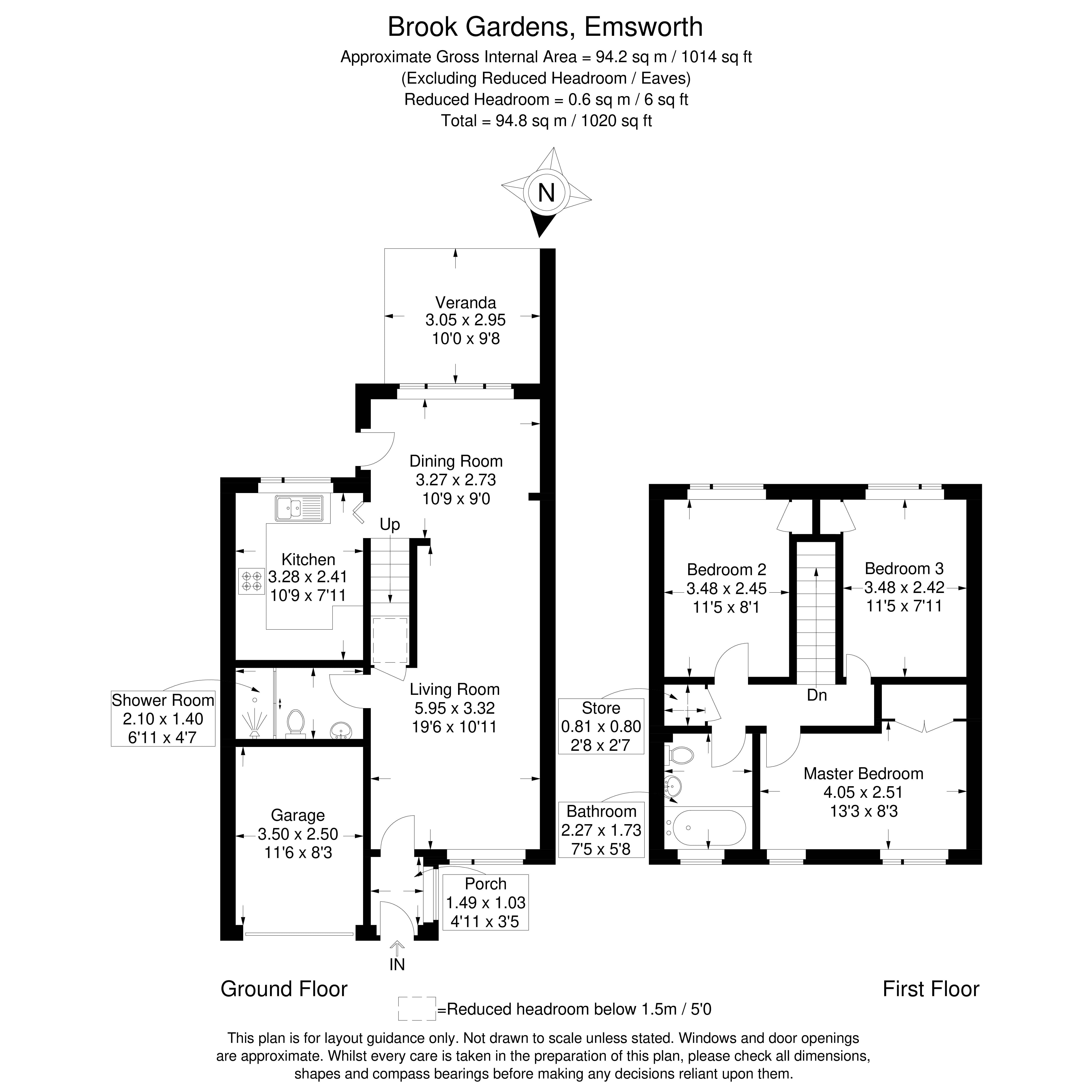 Brook Gardens, Emsworth, Hants PO10, 3 bedroom semidetached house for