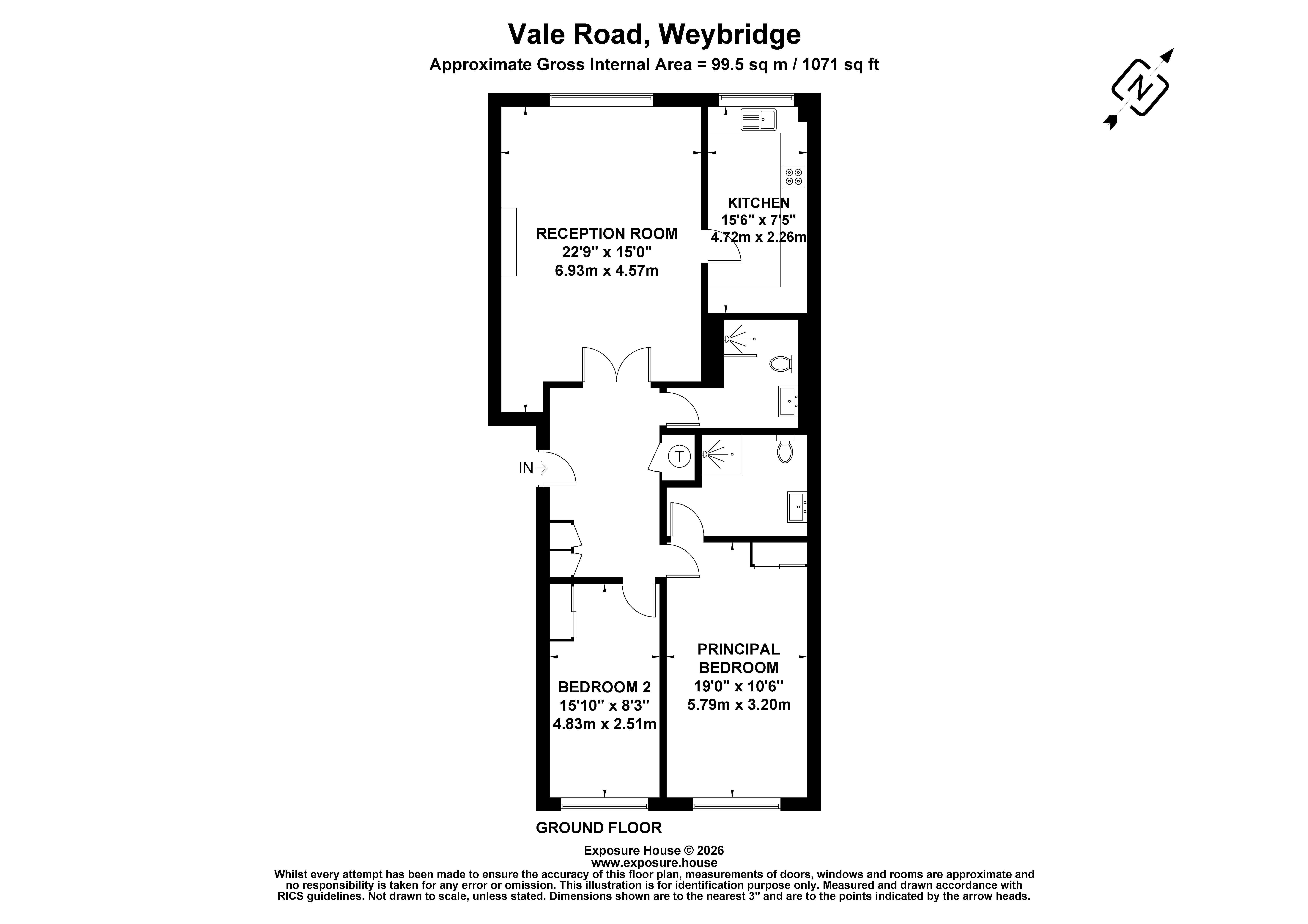 2, Farington Acres, Weybridge floorplan