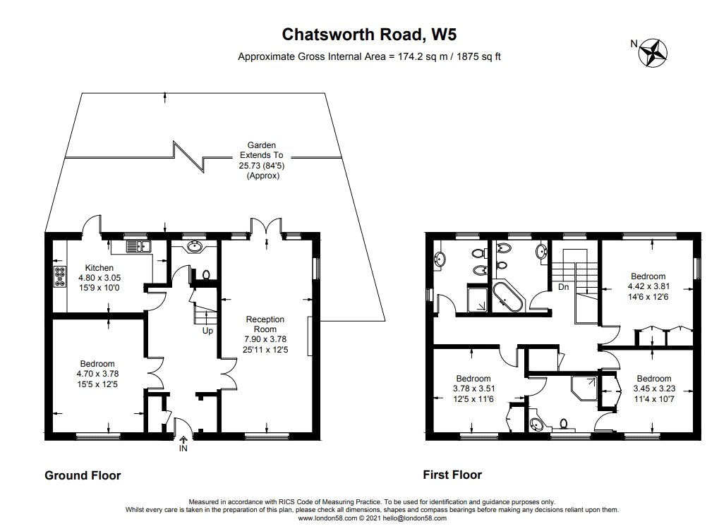 16, Chatsworth Road, London floorplan