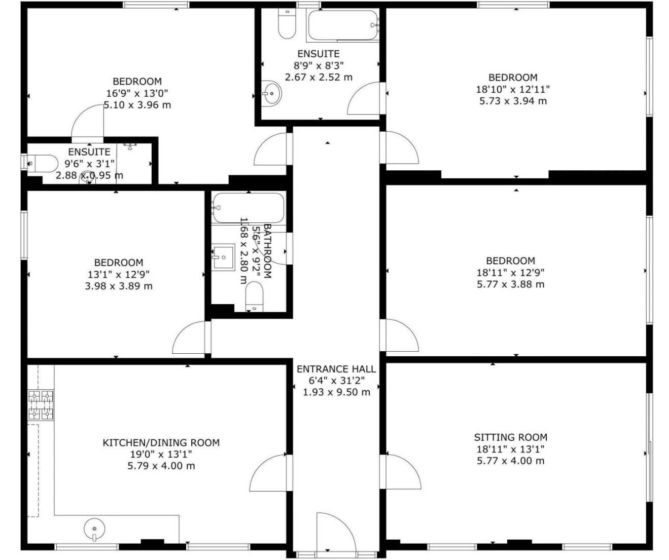 1a, Park Road, Emsworth floorplan