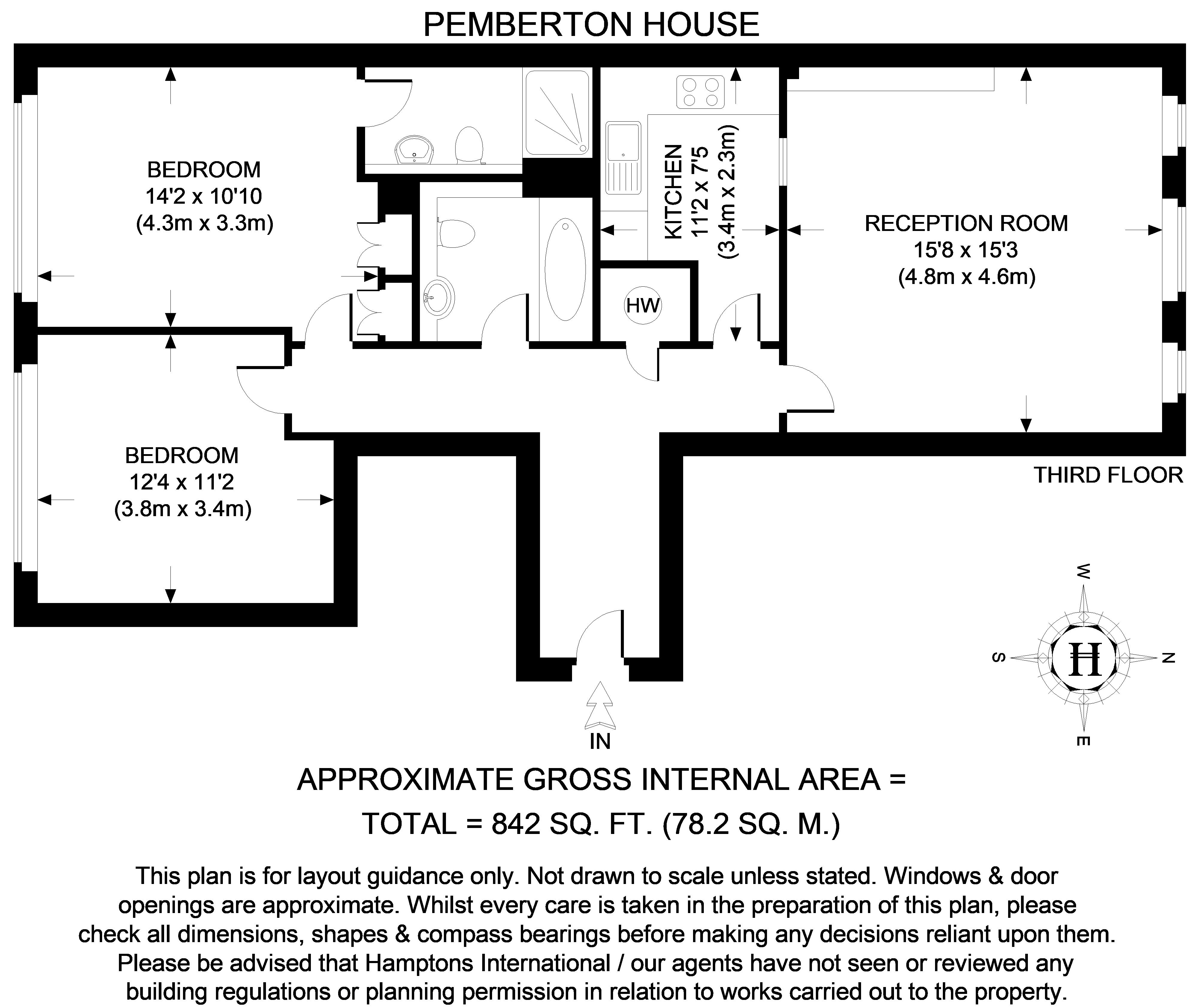 15, Pemberton House, 6, East Harding Street, London floorplan