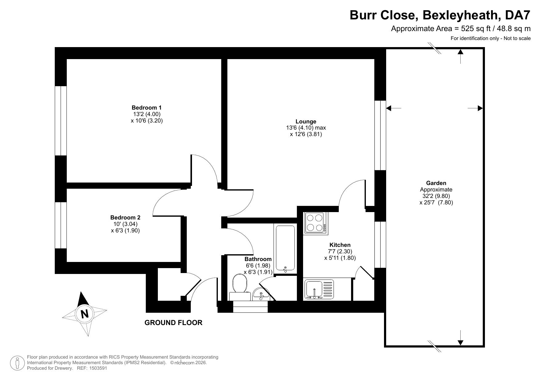 51, Burr Close, Bexleyheath floorplan