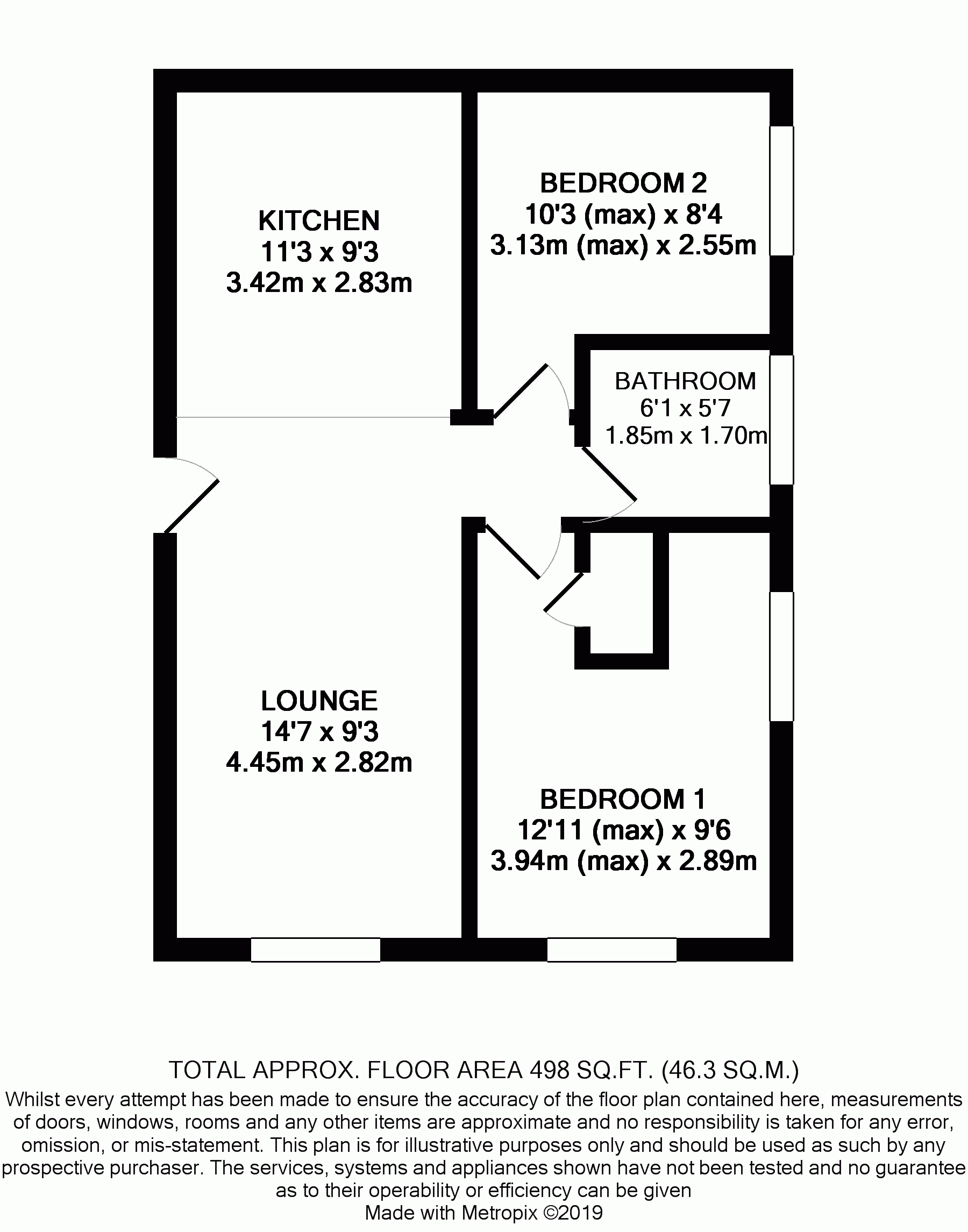 2 Bedrooms Flat to rent in Elletson Street, Poulton-Le-Fylde, Lancashire FY6