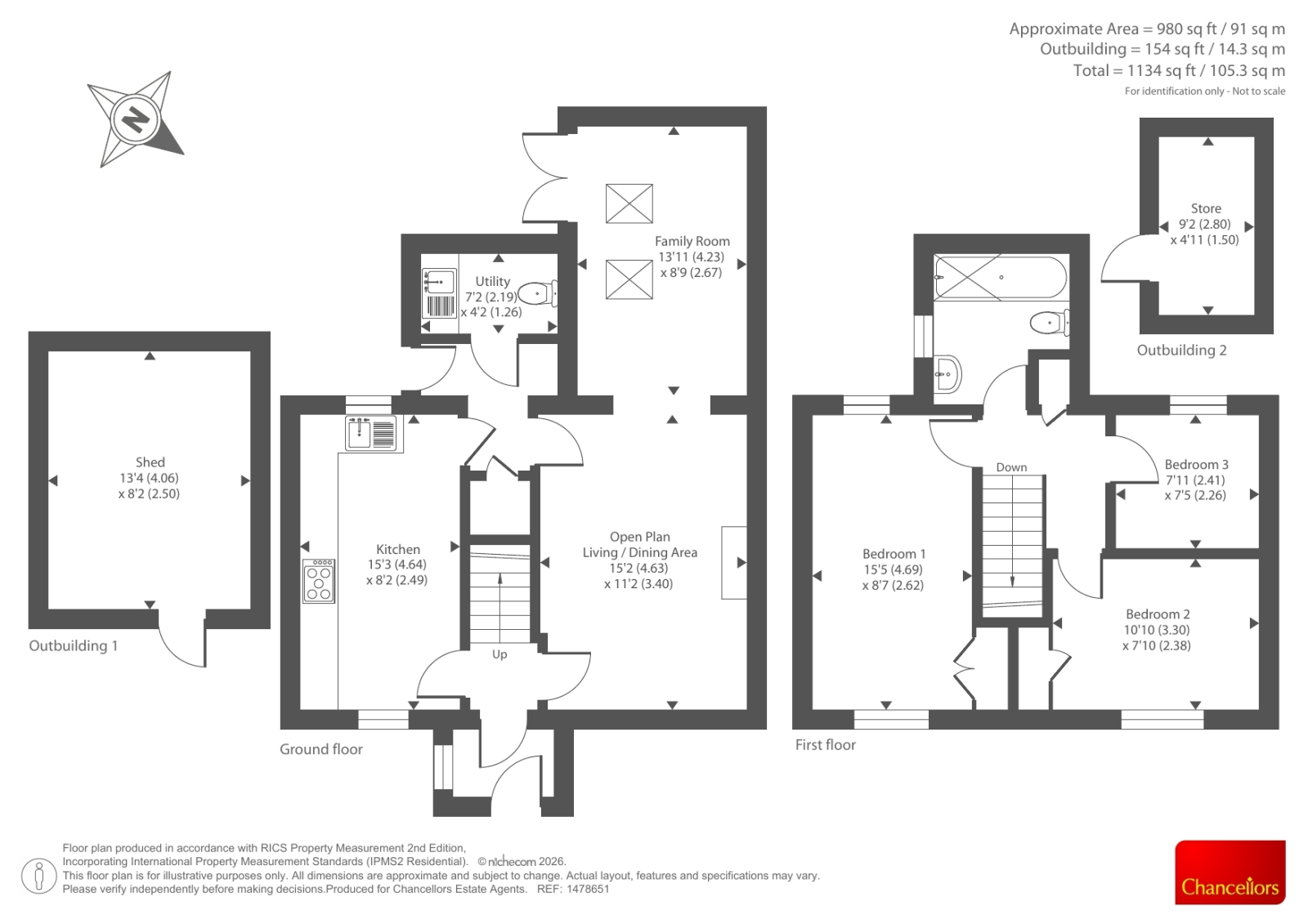 26, London End, Daventry floorplan