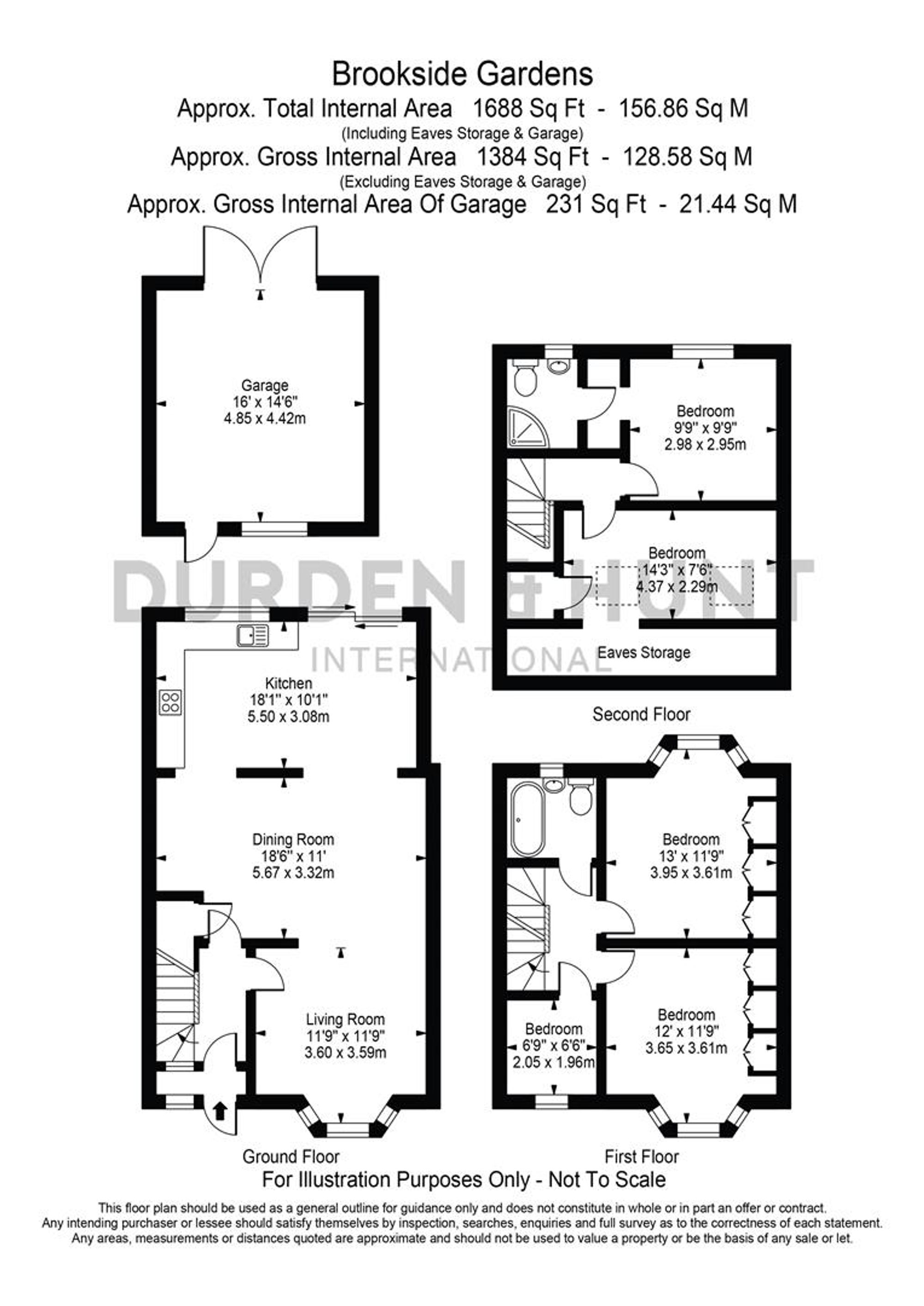 19 Brookside Gardens, Enfield floorplan