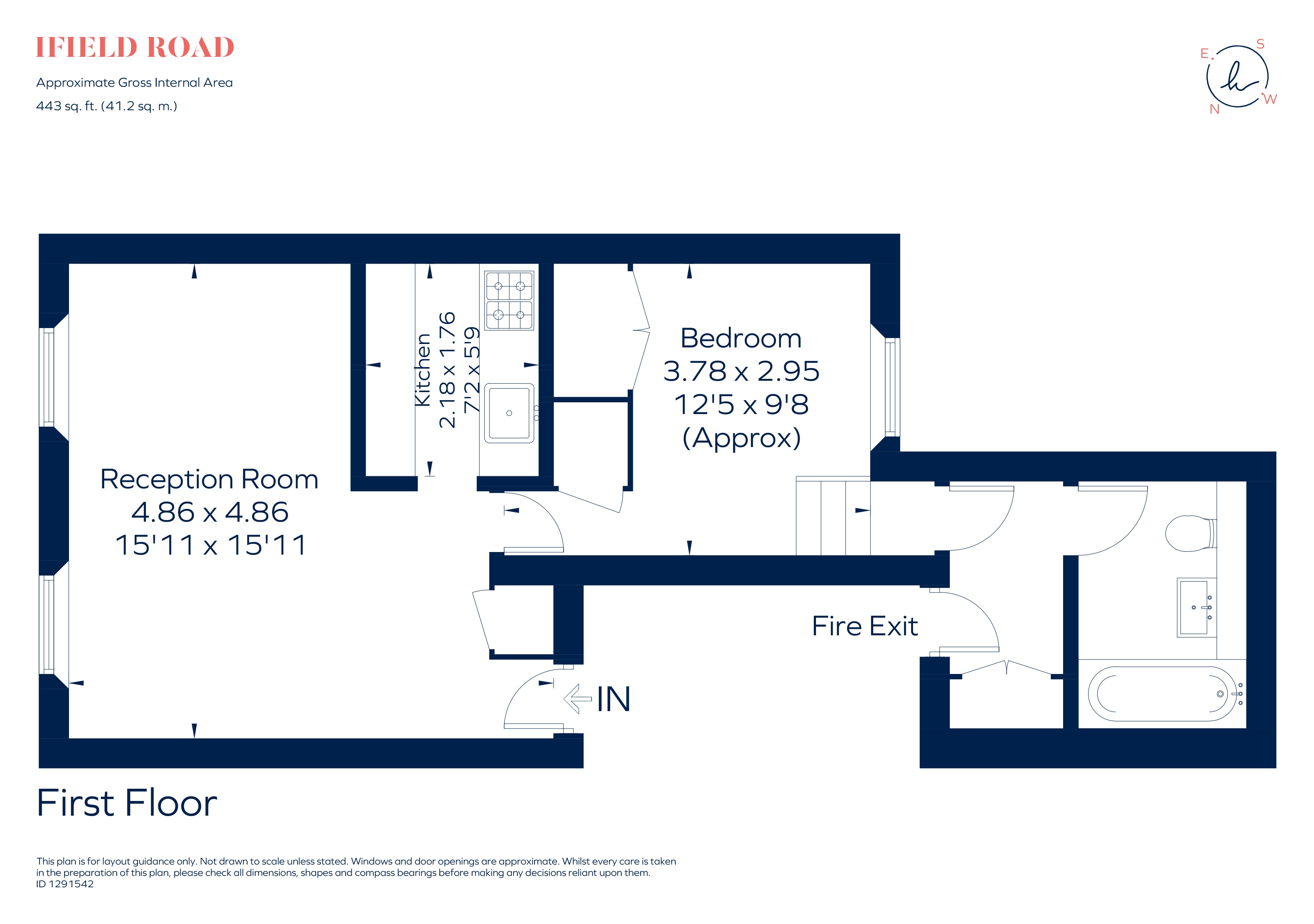 Flat 3, 62, Ifield Road, London floorplan