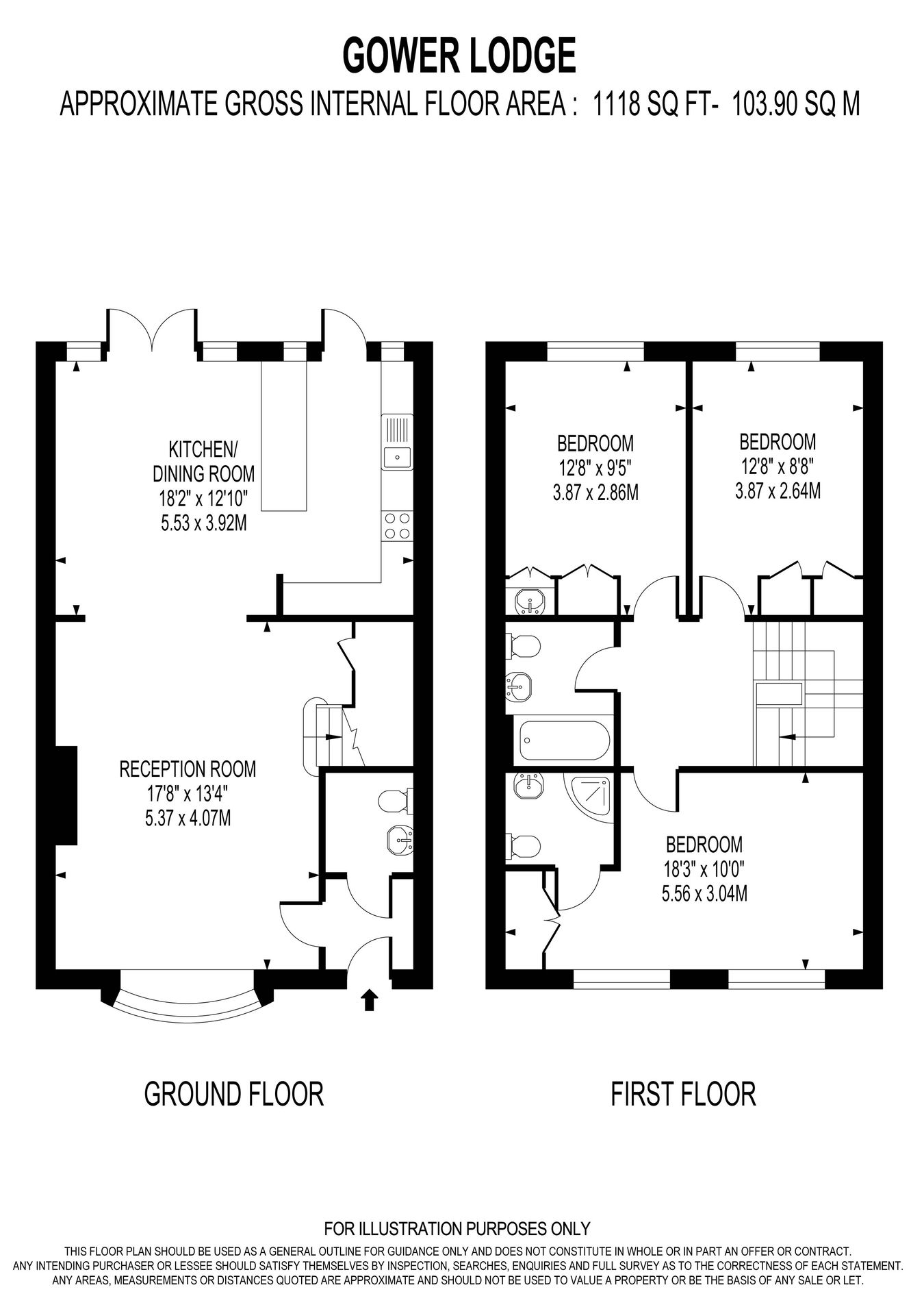 2, Gower Lodge, Weybridge floorplan