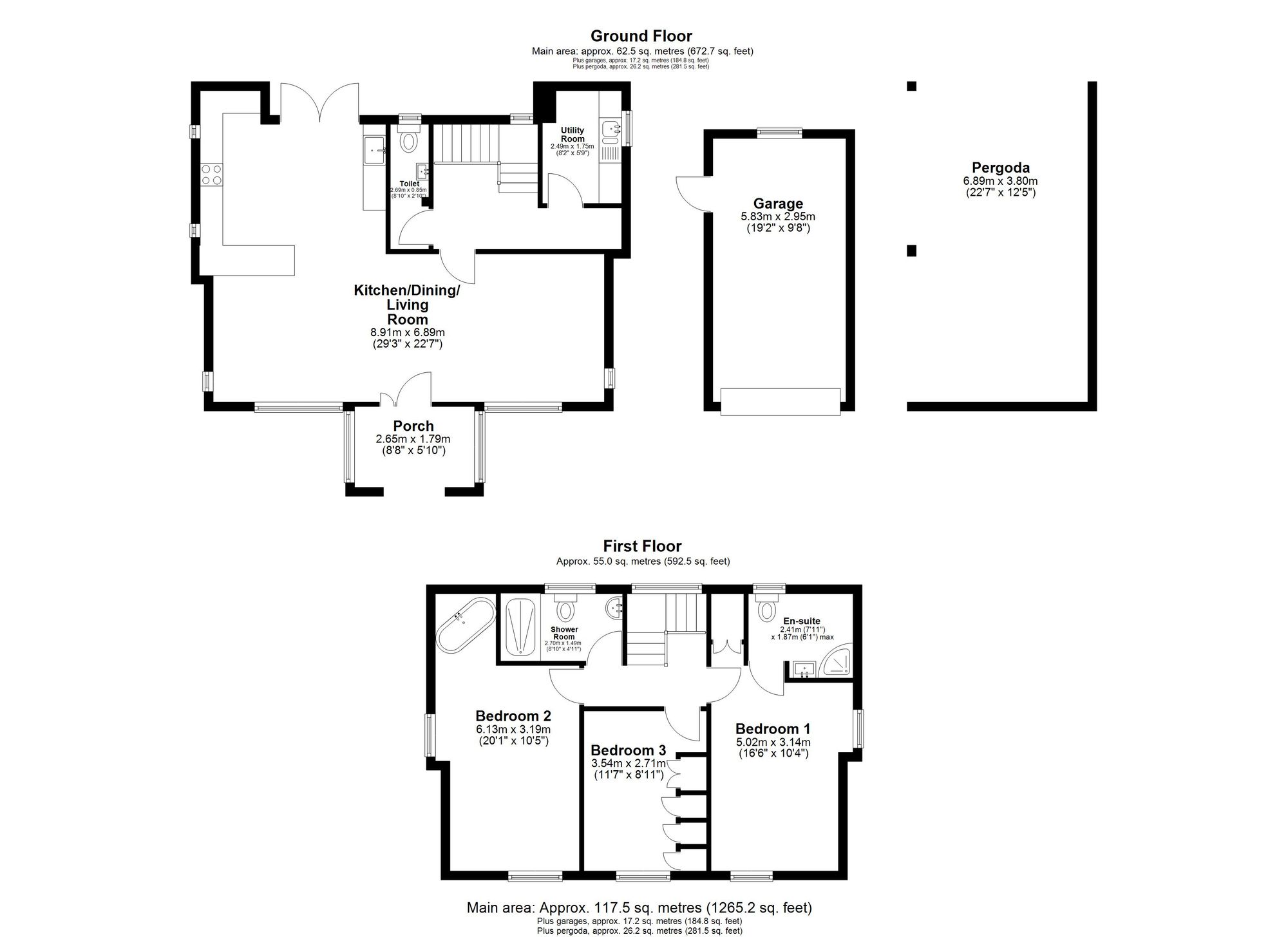 11 Hillside, Royston floorplan