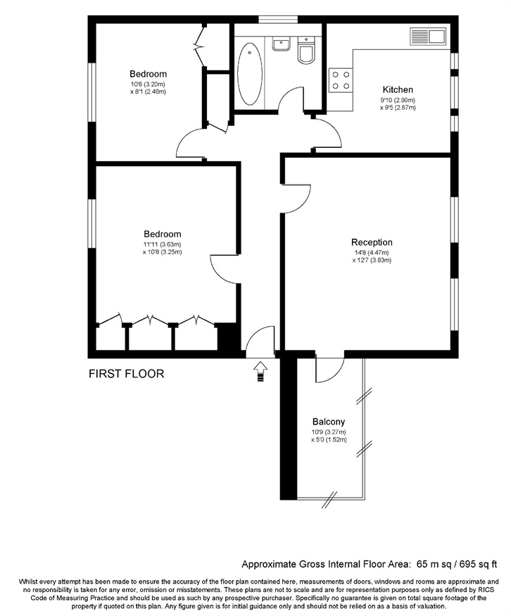 2 Bedrooms Flat for sale in Stoneleigh Park, Weybridge, Surrey KT13