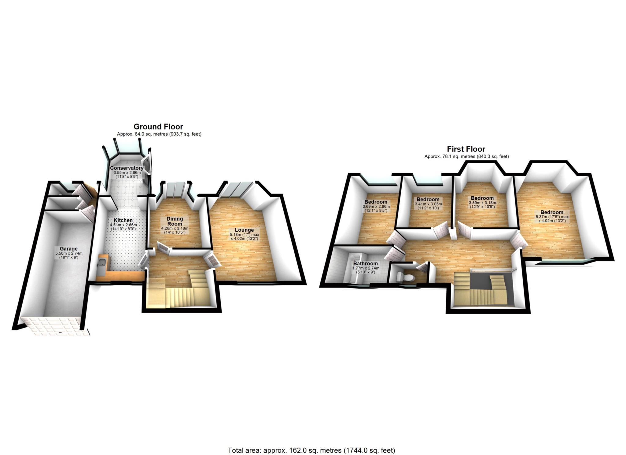131, Albert Road West, Bolton floorplan